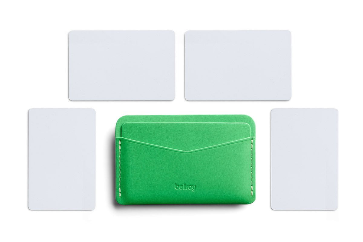 Bellroy Slim Leather Card Holder - RFID Blocking Minimalist Wallet for Men & Women | Perfect for Everyday Carry, Travel & Business Use