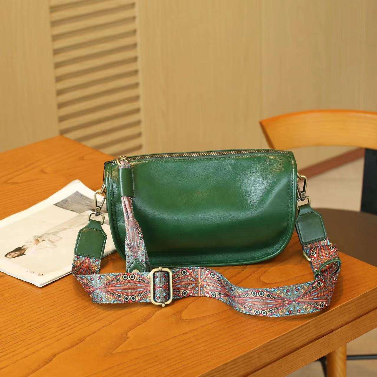 Stylish Small Leather Sling Bag for Women & Men - Crossbody Shoulder Bag with Adjustable Strap - Perfect for Travel, Shopping & Daily Use
