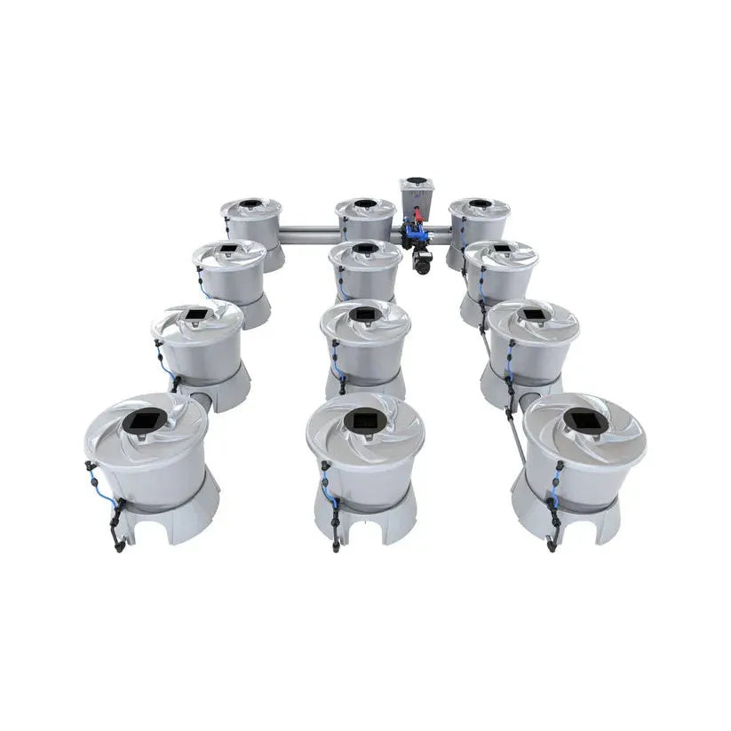 Alien Hydroponics V System Deep Water Culture (DWC) - 12 Pot Hydroponic Growing Kit for Indoor Plants | Perfect for Home Gardening, Hydroponic Vegetables & Herb Cultivation
