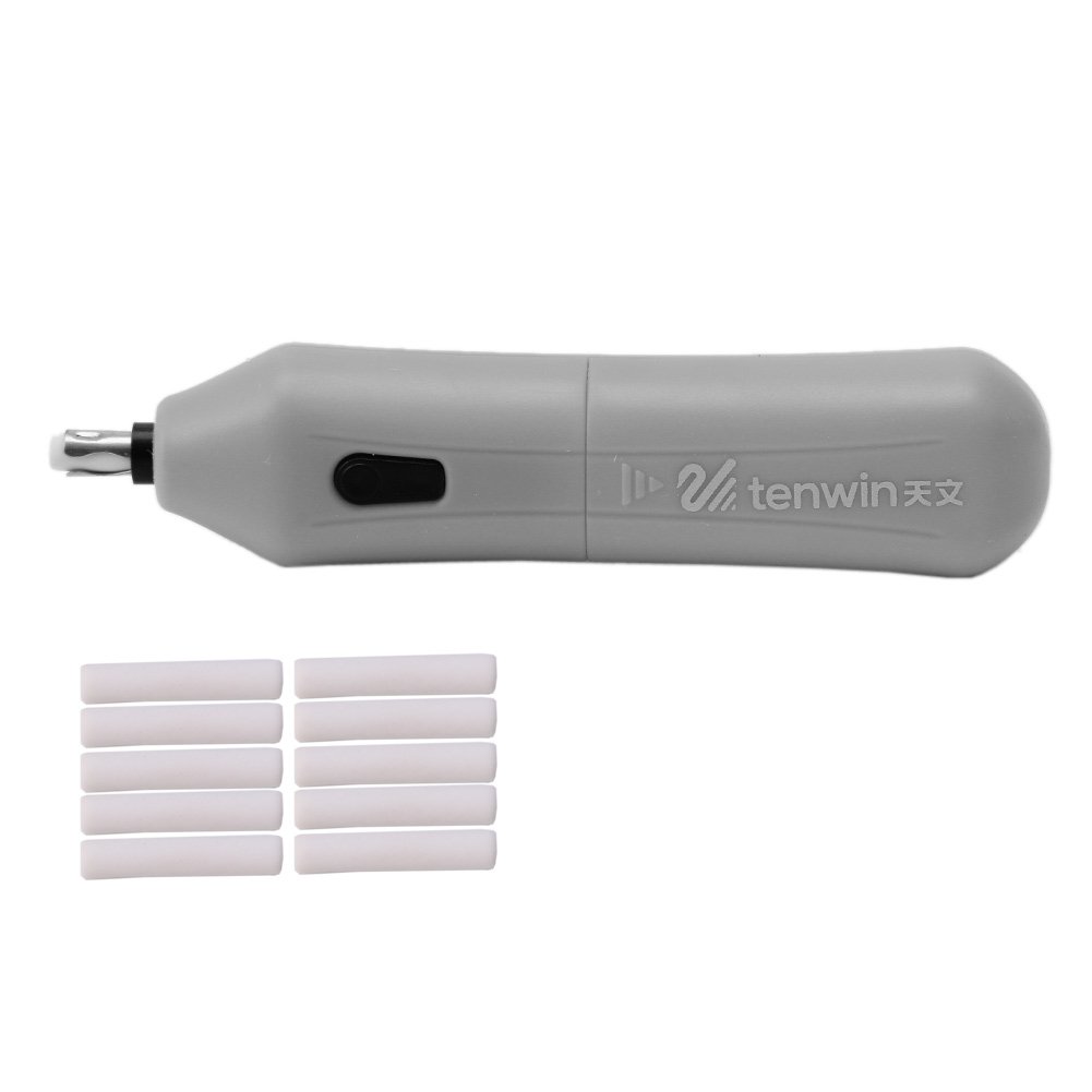 Portable Electric Eraser Pen with 10 Refillable Eraser Cores - Perfect for Artists, Students, Sketching & Painting | Correction Tape & Whiteout for Art Projects, School Work & Office Use