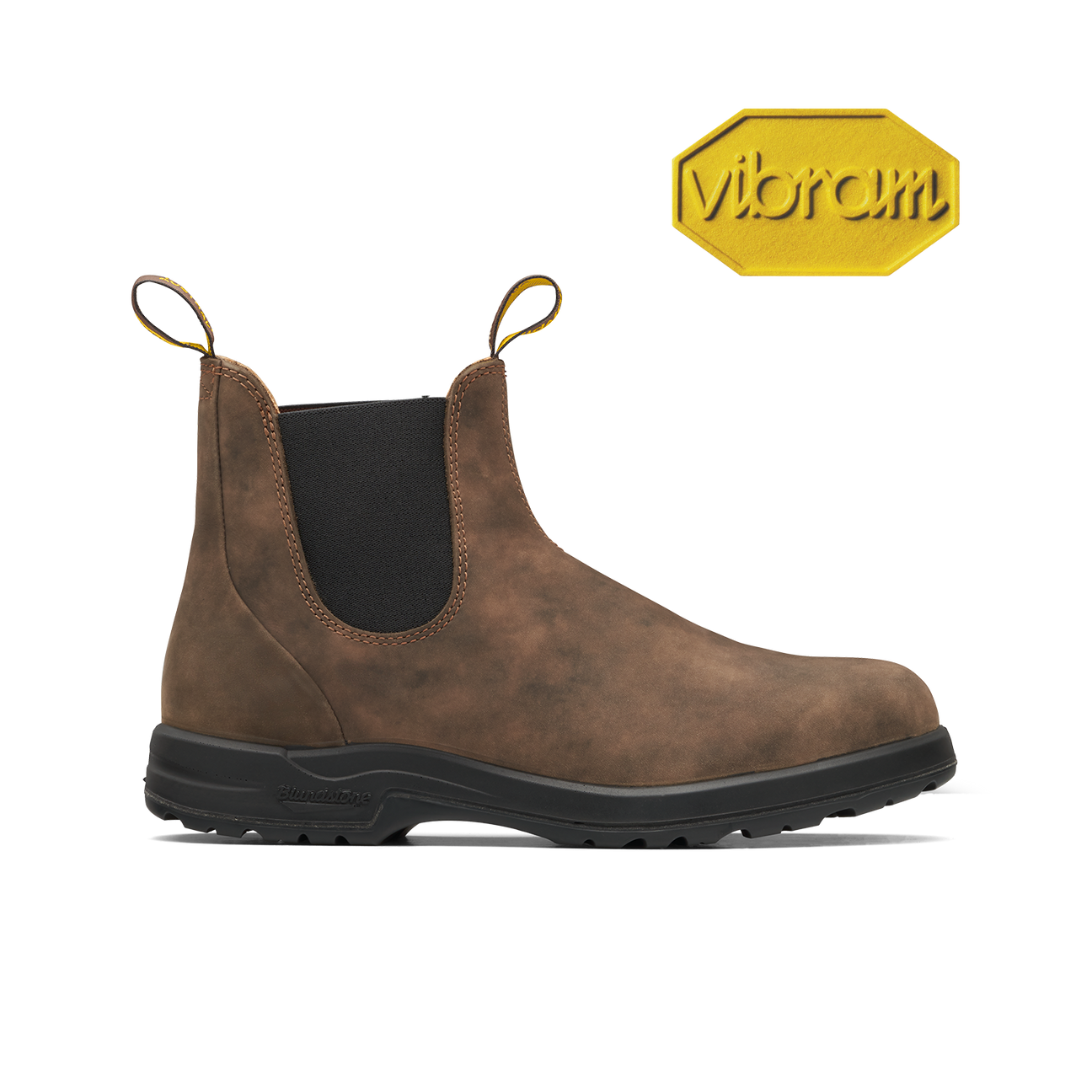 Blundstone 2056 All Terrain Boots for Men & Women - Rustic Brown Leather Ankle Boots for Hiking, Work & Outdoor Adventures