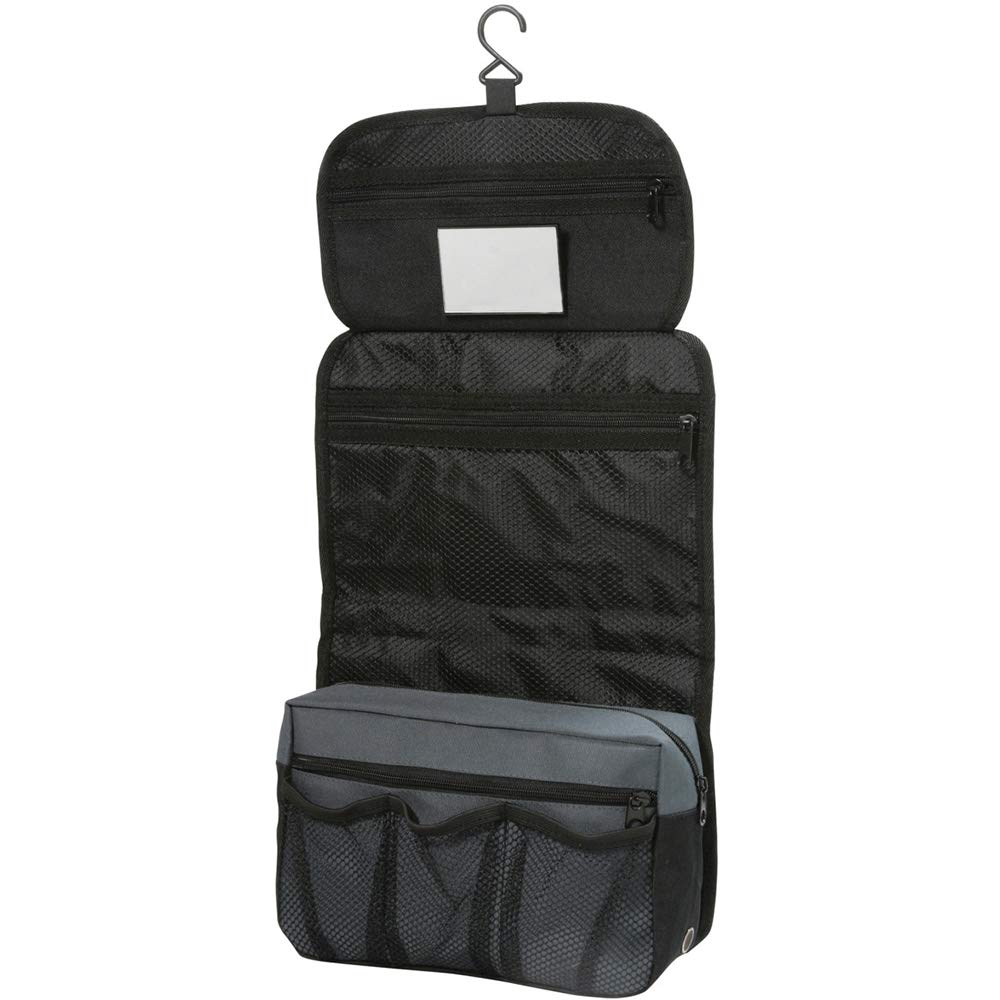 Shugon Bristol Folding Travel Toiletry Bag - 4L Waterproof Cosmetic Organizer for Women & Men - Perfect for Airplane, Camping, Gym (Royal/Black)