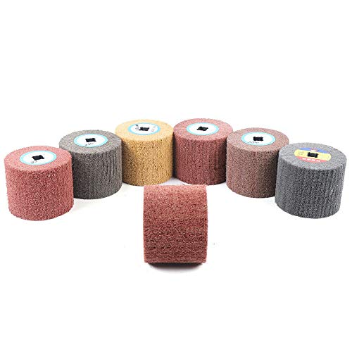 7PCS Wheel Buffing & Polishing Kit - Scouring Pad Replacement Heads for Metal, Wood & Auto Detailing - Perfect for Car Polishing, DIY Crafts & Surface Restoration