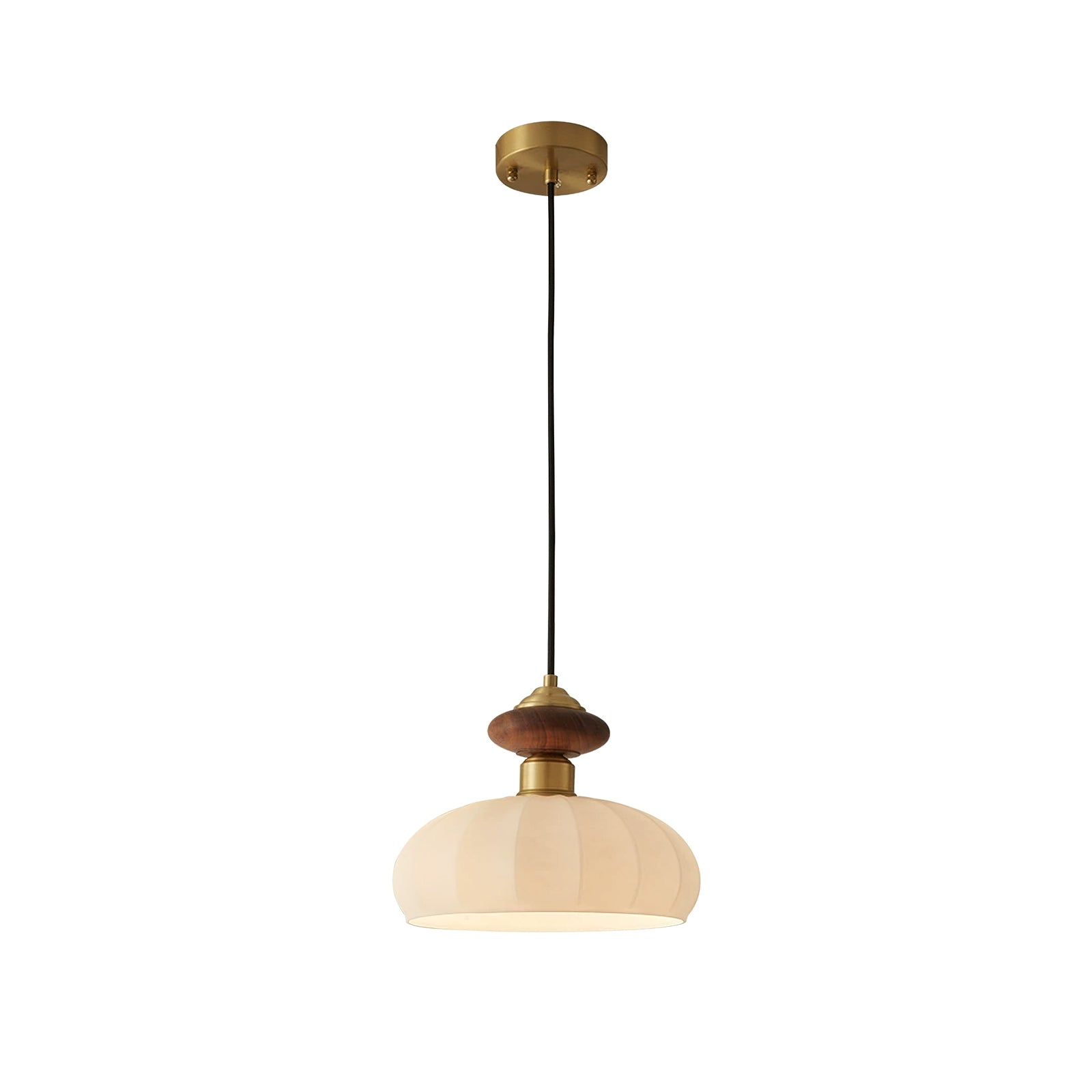 Bailey Glass Pendant Light - Modern Hanging Light Fixture for Kitchen Island, Dining Room & Bedroom - Elegant Home Decor Lighting