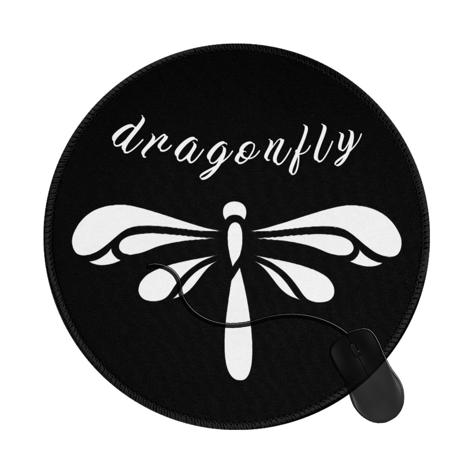 Non-Slip Gaming Mouse Pad with Dragonfly Design - Ergonomic Computer Mouse Mat for PC, Laptop & Office Use - Perfect for Work, Gaming & Daily Computing (Model 2T1697)