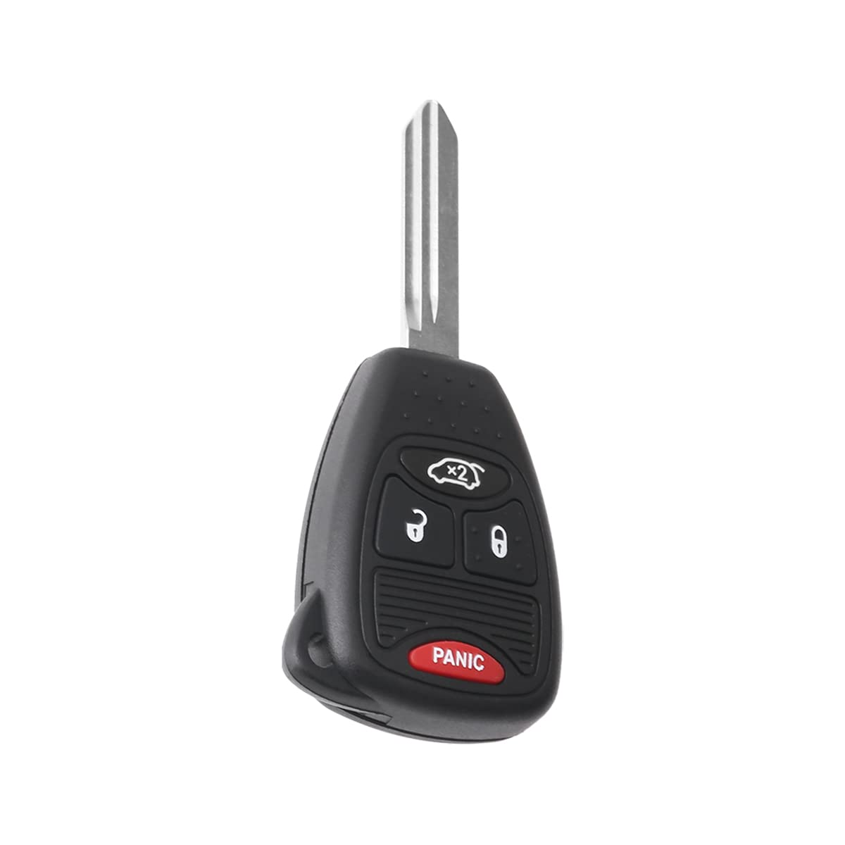 OCESTORE OHT692427AA Car Key Fob Keyless Entry Remote - 4 Button Flip Key Replacement Compatible with Dodge Aspen, Sebring, Avenger, Charger, Durango, Ram, Jeep Commander, Compass, Wrangler - Easy Vehicle Access & Security Solution