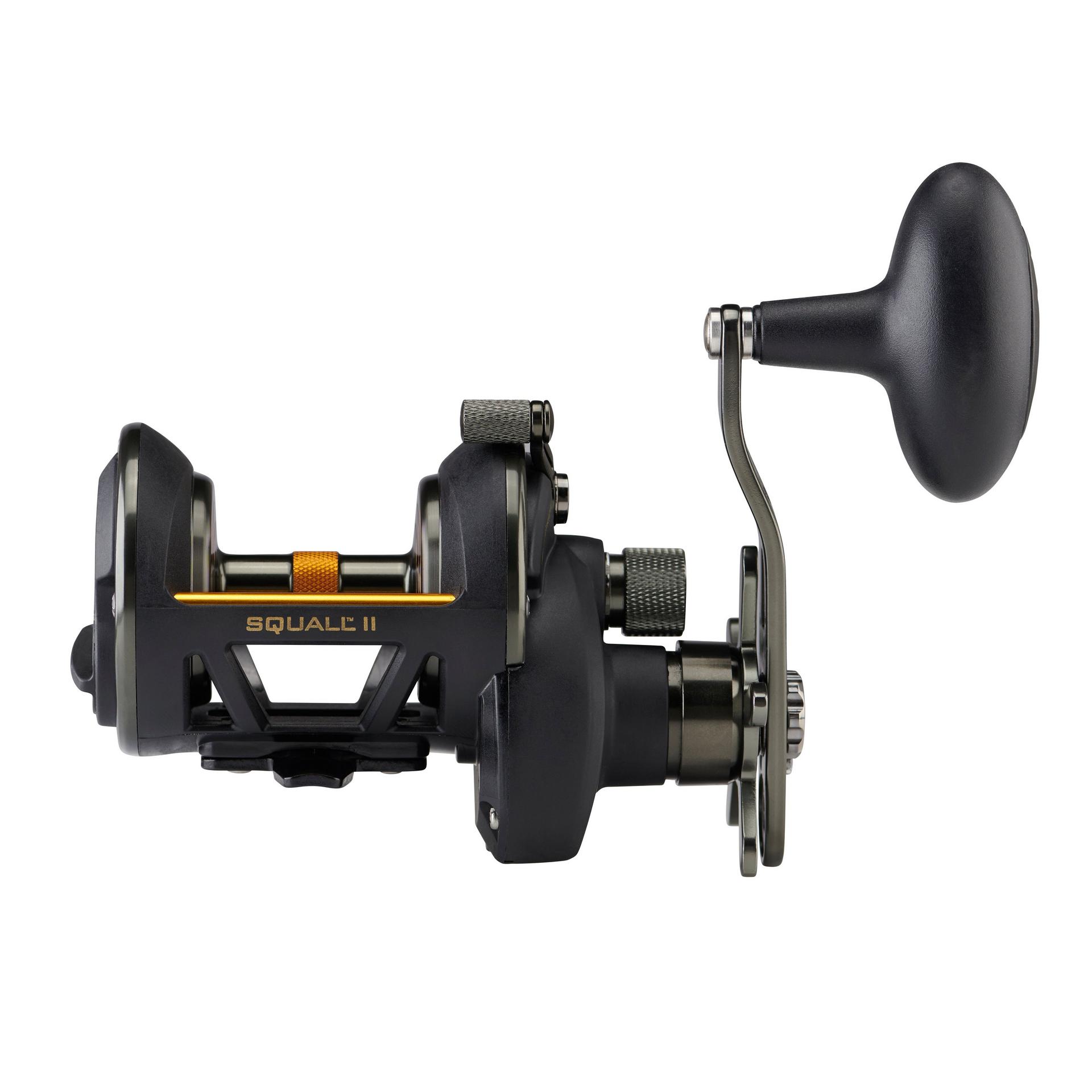 Squall® II Star Drag Conventional Fishing Reel - Saltwater & Freshwater Spinning Reel for Surf Casting, Trolling, and Offshore Fishing