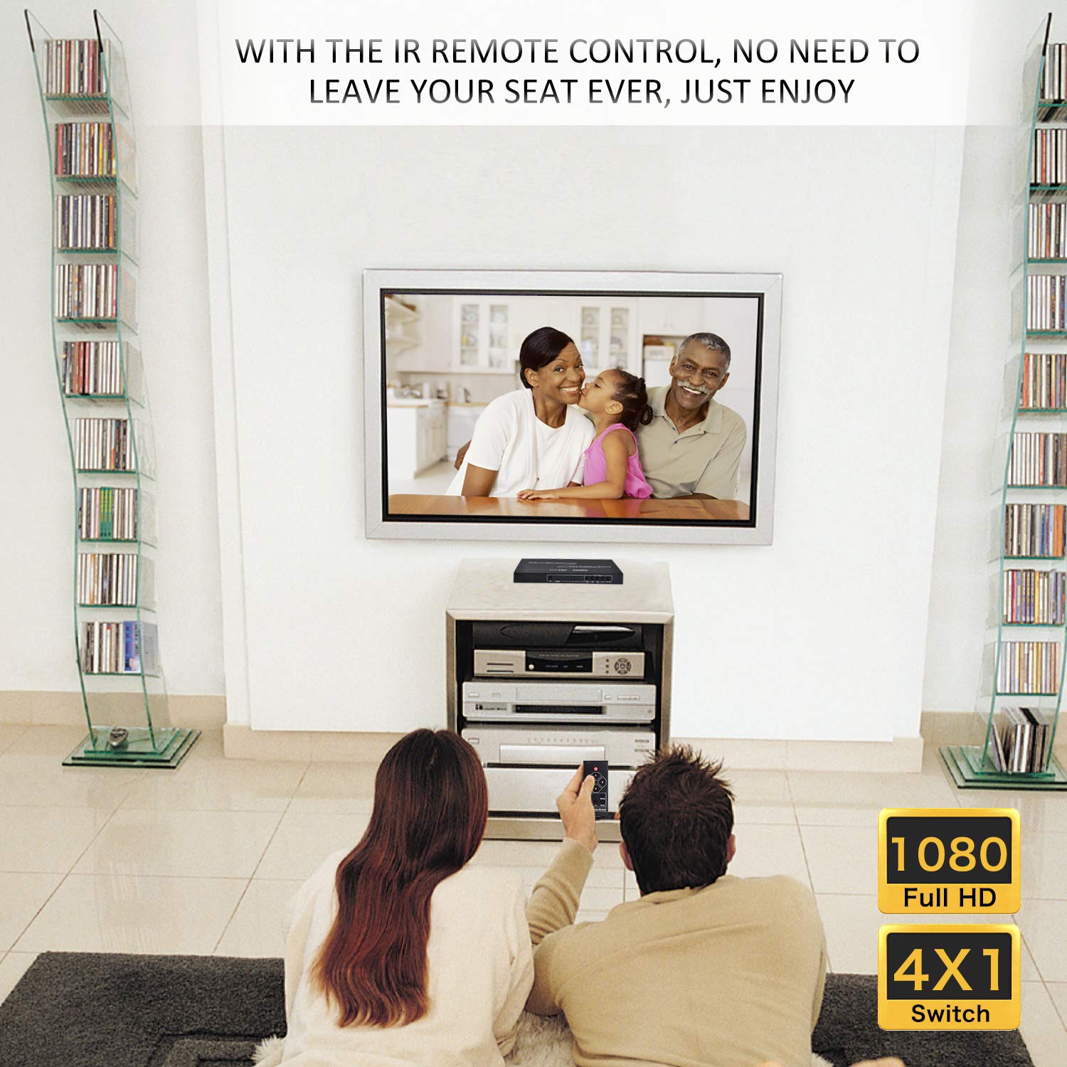 4K 4 in 1 Out HDMI Multi-Viewer - 4K@30Hz 2K@60Hz HDMI Screen Splitter with Audio Switching | 4 Display Modes for Engineers, Conference Rooms, Video Meetings, Security Monitoring & Digital Signage | Perfect for Control Rooms, Trade Shows & Multi-Screen Presentations