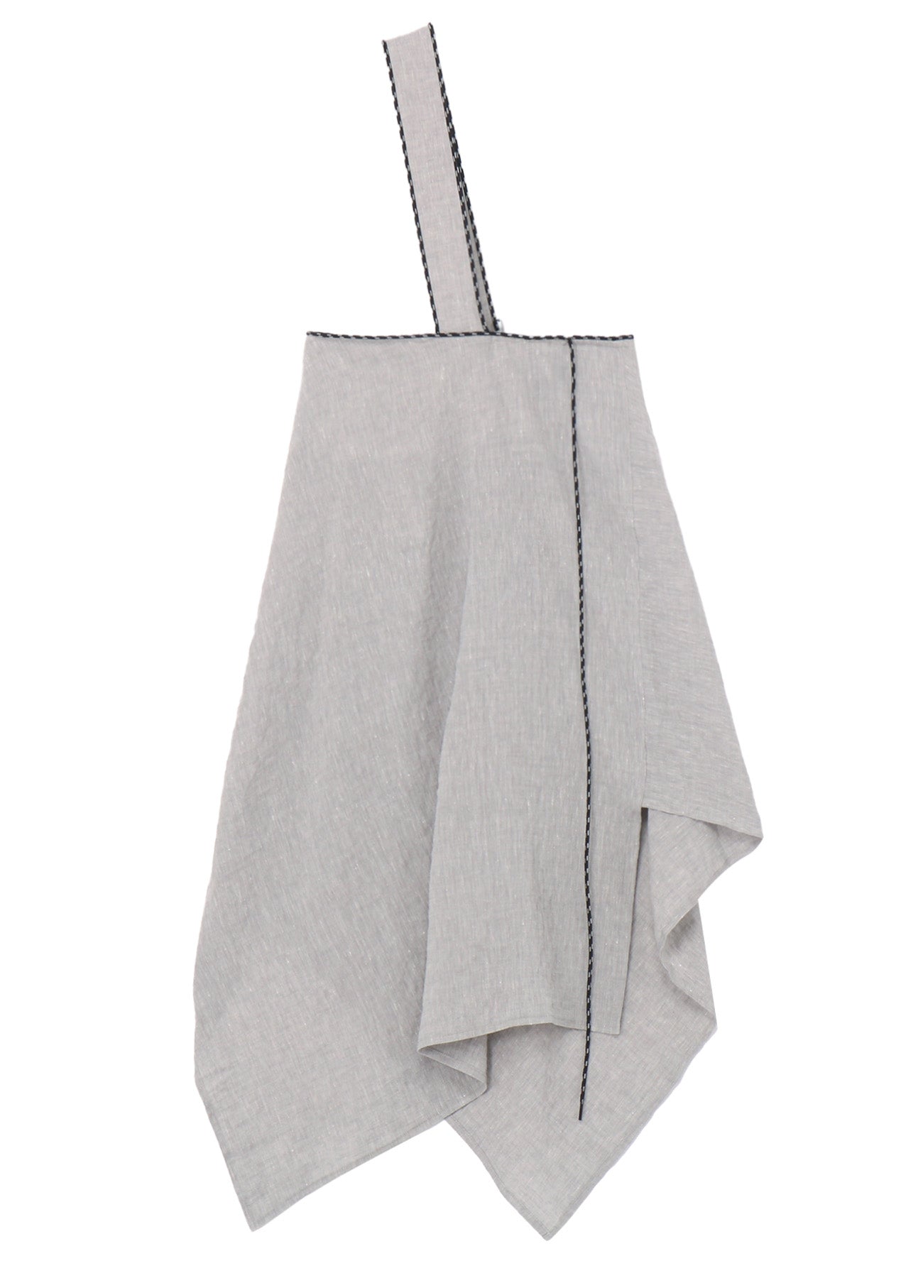 Breathable Linen Rayon Asymmetric Skirt with Adjustable Shoulder Strap | Summer Boho Beach Dress for Women