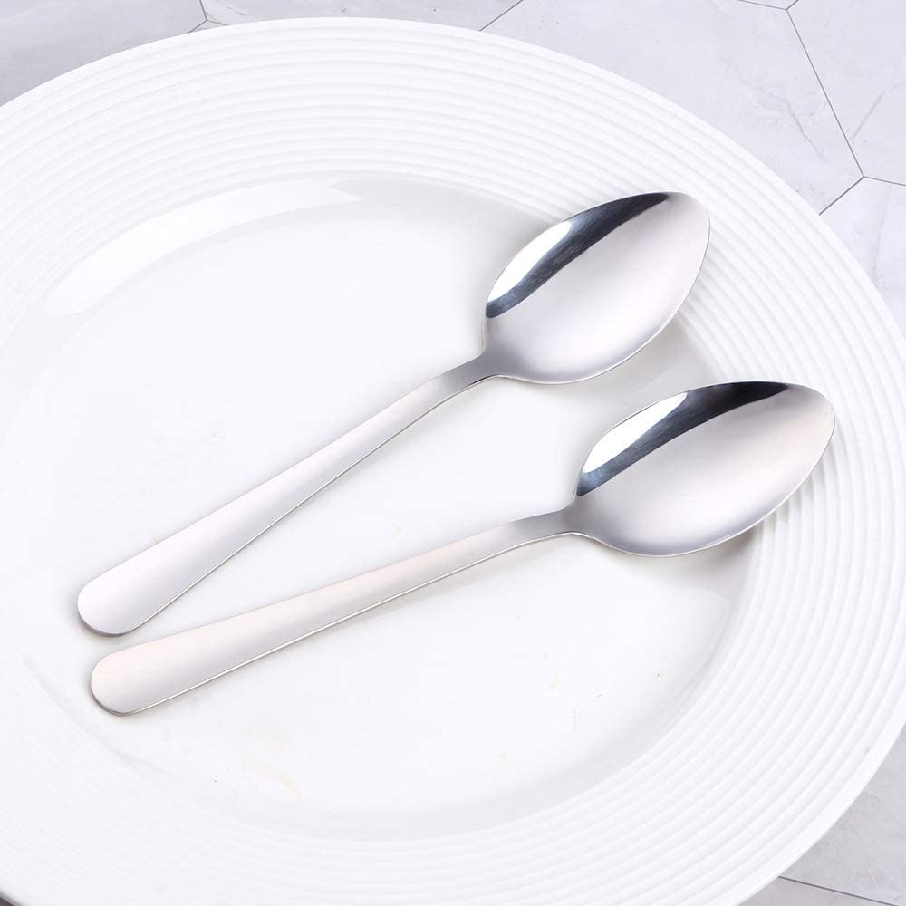 12-Piece Stainless Steel Dinner Spoon Set - 7