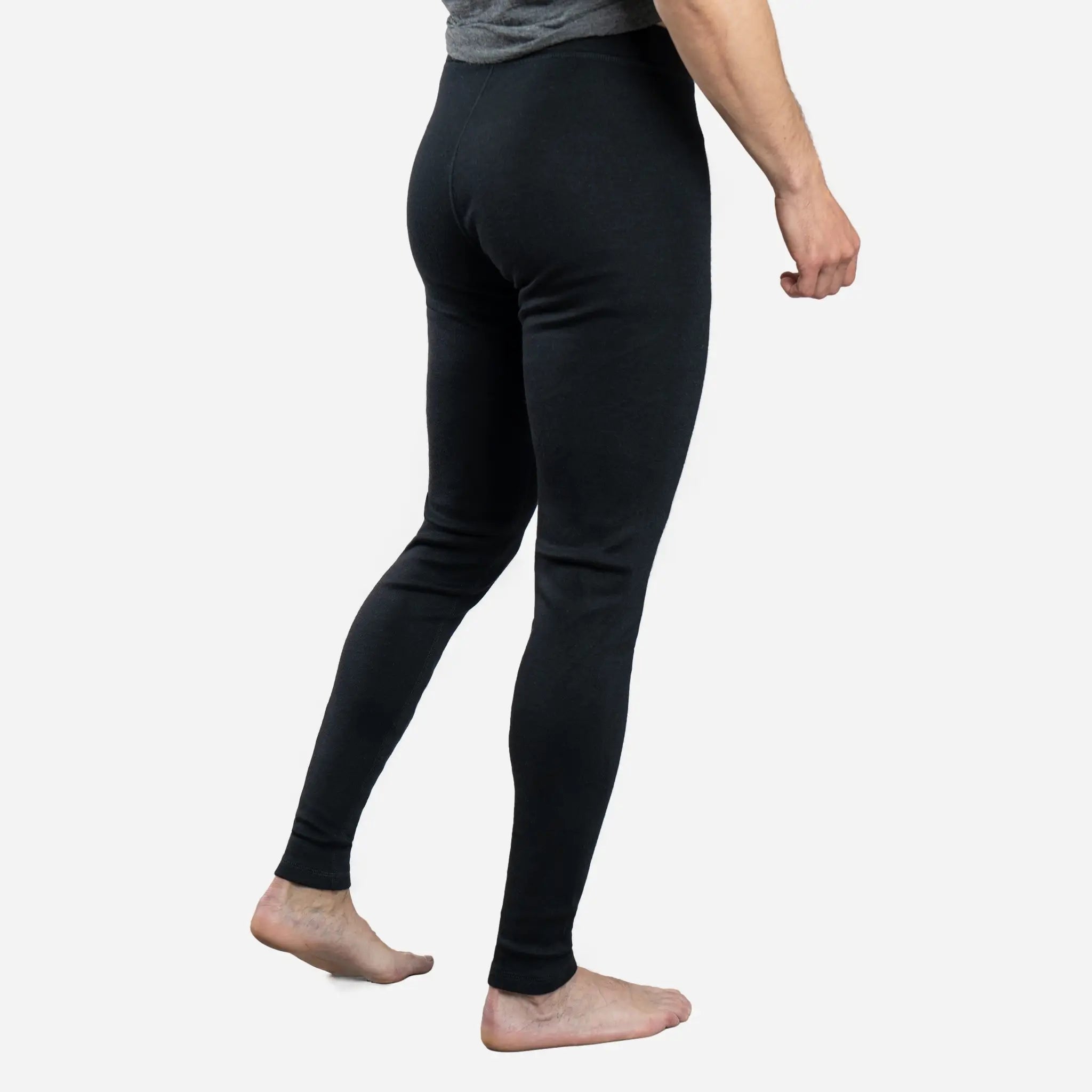 Premium Men's Alpaca Wool Leggings - 300 Lightweight Thermal Base Layer for Hiking, Skiing & Winter Sports - Soft & Breathable Cold Weather Underwear