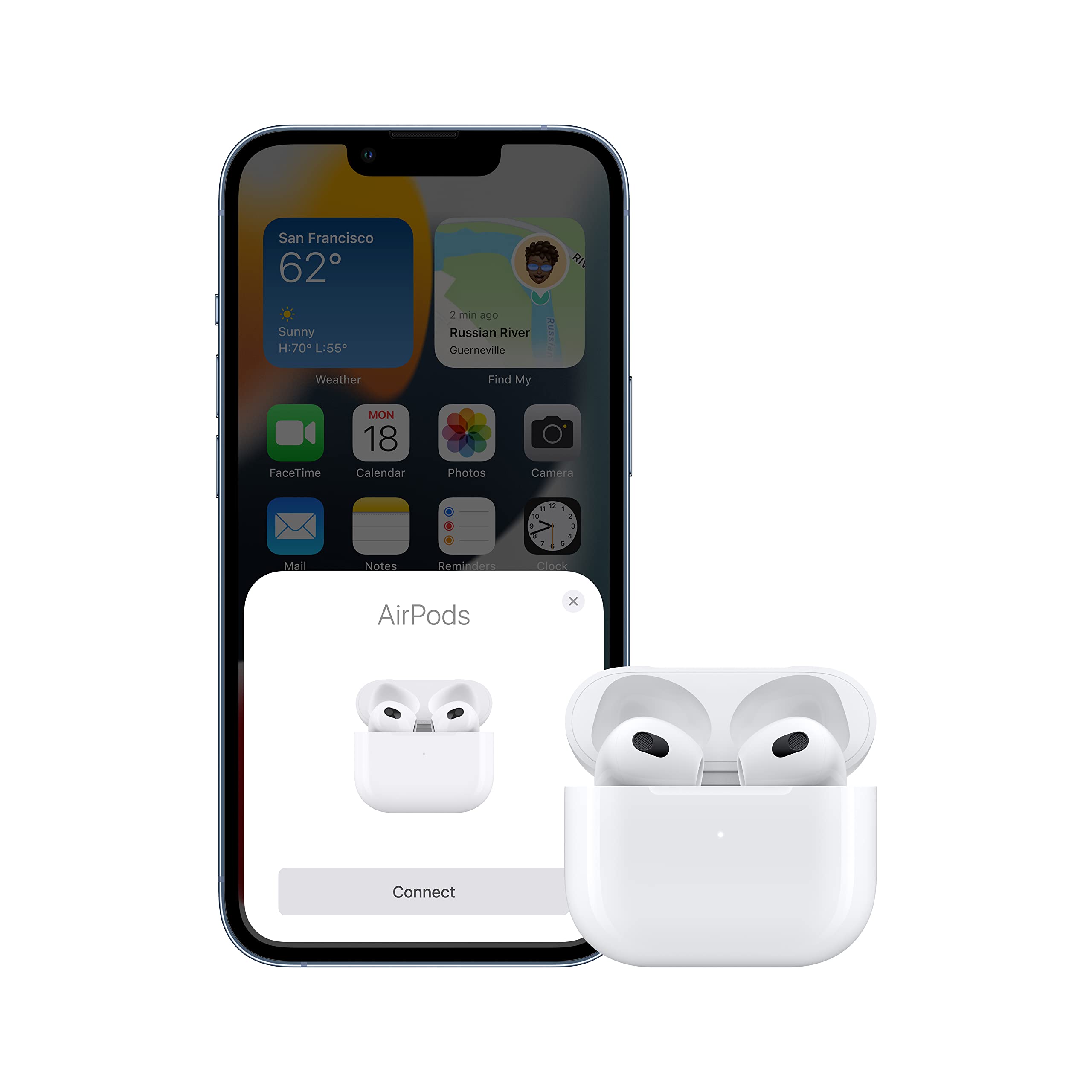 Apple AirPods 3rd Gen Wireless Earbuds with Spatial Audio - Bluetooth Headphones, Sweat & Water Resistant, 30H Battery Life, Lightning Charging Case - Perfect for Gym, Running, Travel & Work Calls