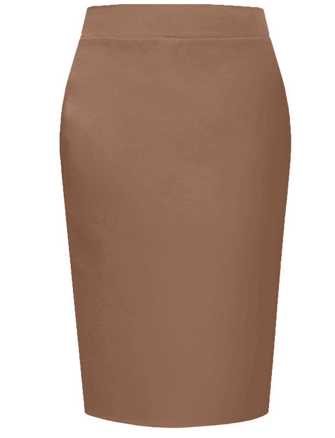 J. LOVNY Women's Plus Size Office Pencil Skirt with Back Slit - Professional Work Attire for Business & Formal Occasions - Made in USA