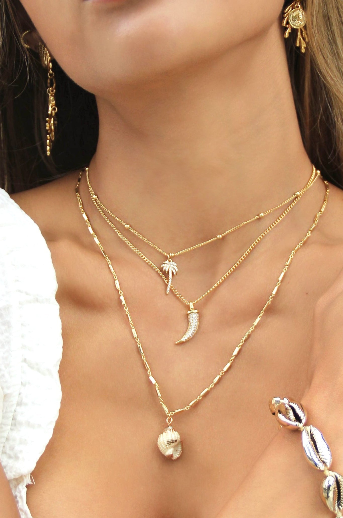 Tropical Necklace Set for Women - Exotic Beach Jewelry for Summer Vacation & Boho Style Outfits