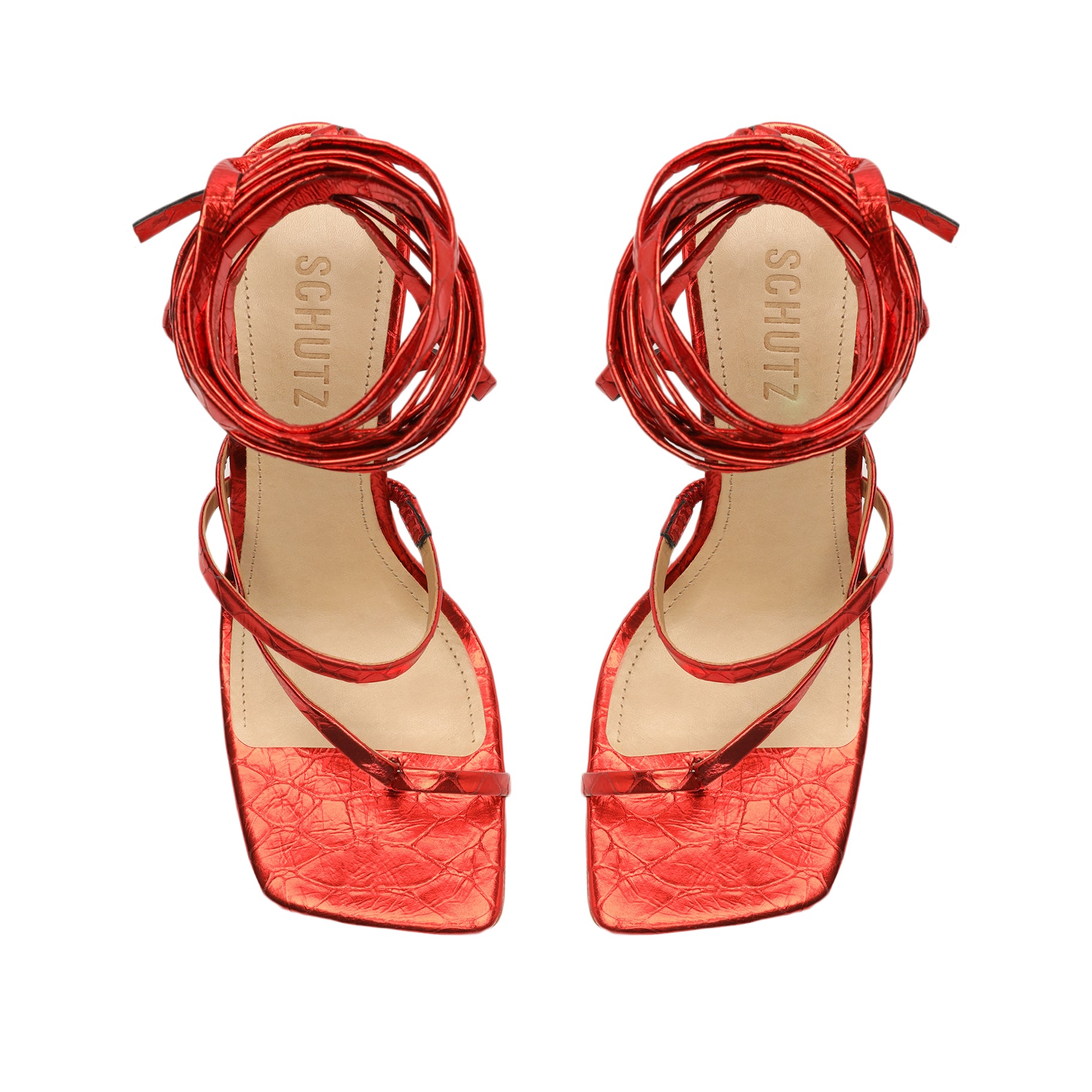 Lily Metallic Crocodile Embossed Leather Sandals for Women - Fashionable Summer Slide Sandals for Beach, Pool, and Casual Outings