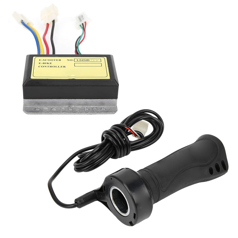 250W 12V E-Bike Controller Set with Cable Hand Grip - Stall Protection for Electric Bicycle & E-Scooter - Perfect for Commuting, Off-Road Adventures & DIY E-Bike Upgrades