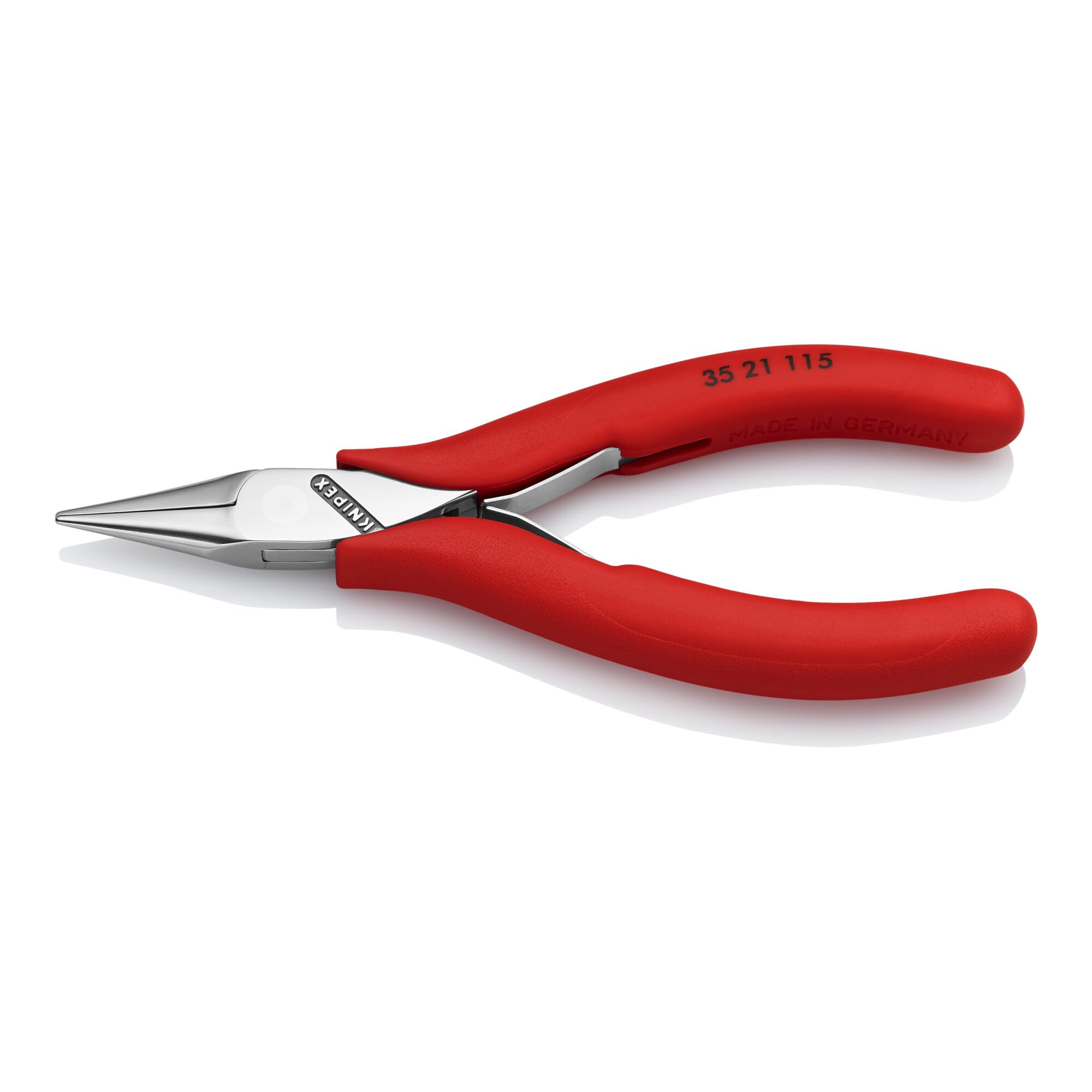 Knipex 35 21 115 Electronics Pliers with Half-Round Jaws - Precision Wire Stripping & Cutting Tool for DIY, Jewelry Making & Electrical Work