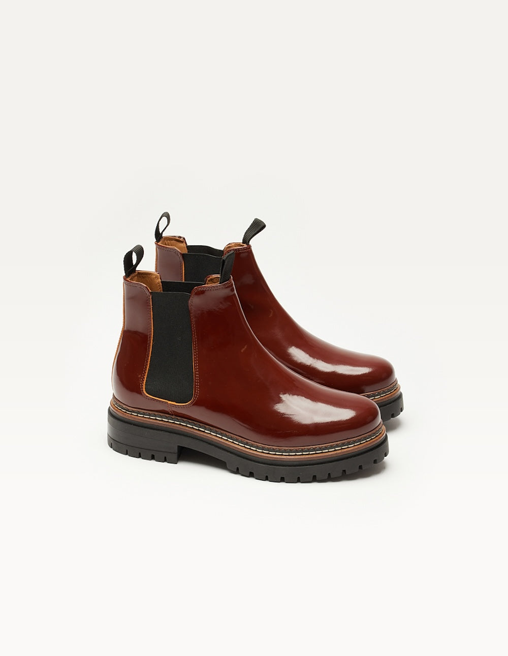 Pernille Leather Ankle Boots - Shiny Hazel Brown Booties for Women | Stylish & Comfortable for Fall, Winter & Casual Outfits