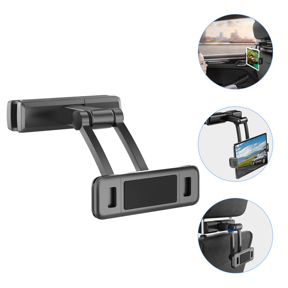 Milisten Car Tablet Mount Holder - Adjustable Backseat Headrest Stand for Phones & Tablets | Universal Dashboard & Seat Mount for Hands-Free Viewing in Cars, SUVs, and Trucks