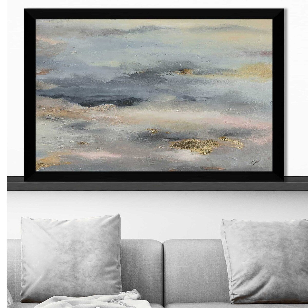 Modern Horizontal Acrylic Print - Glow in The Dark Wall Art for Bedroom, Living Room & Office Decor