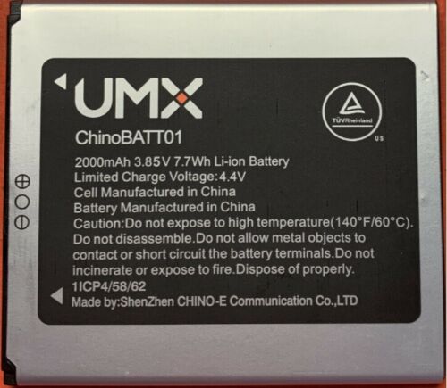 UMX Unimax U683CL U693CL Replacement Battery - ChinoBaTT01 2000mAh 3.85V Li-ion Battery | Compatible with UMX Smartphones for Extended Power & Performance