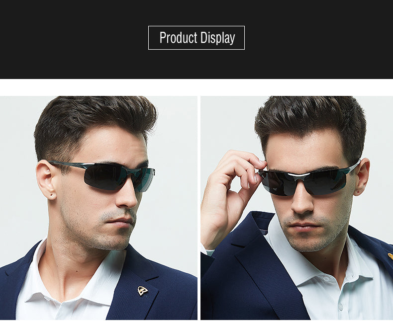 Aidien Men's Full Rim Square TR90 Myopic Reading Glasses & Sunglasses - Lightweight & Durable for Indoor Reading & Outdoor Sun Protection