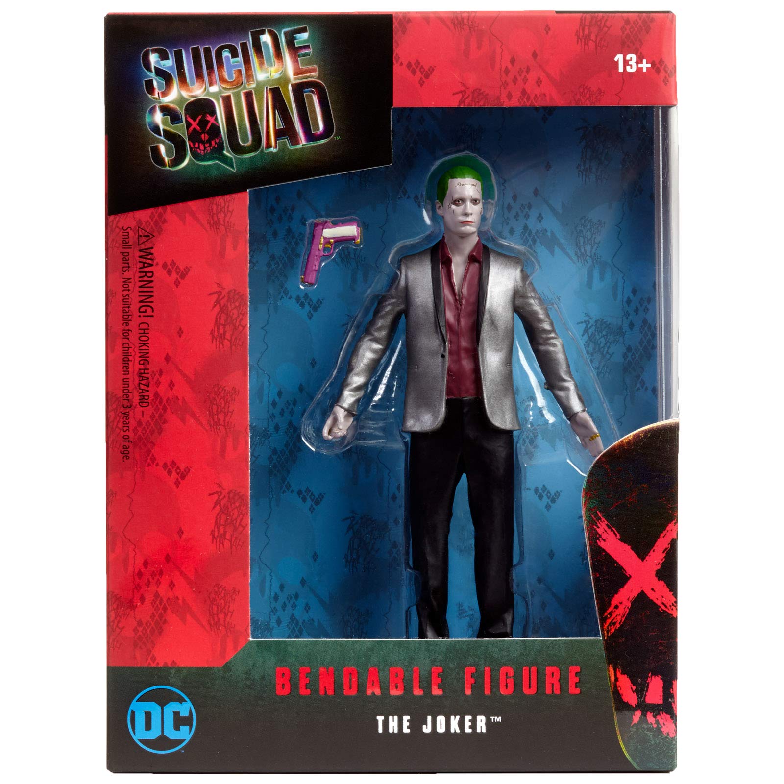 NJ Croce The Joker Bendable Action Figure - DC Comics Collectible Toy for Display & Play - Perfect for Superhero Fans, Cosplay & Home Decor