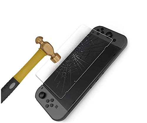 Nintendo Switch Tempered Glass Screen Protector - 2 Pack, Anti-Scratch, HD Clear, Bubble-Free - Perfect for Gaming Protection & Travel Use