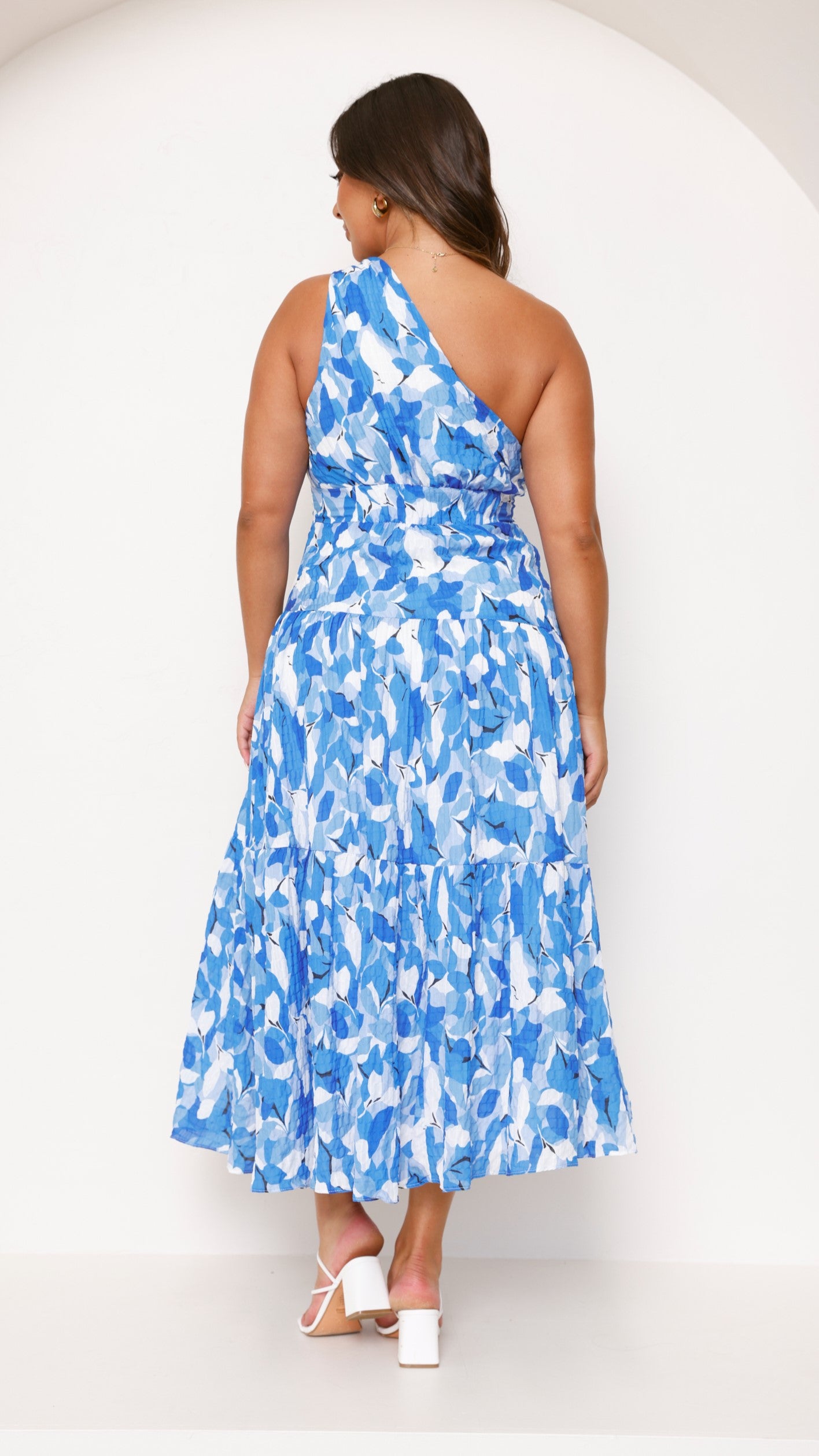 Jayma Maxi Dress - Blue Floral Print Long Summer Dress for Women | Beach, Vacation & Casual Outfit