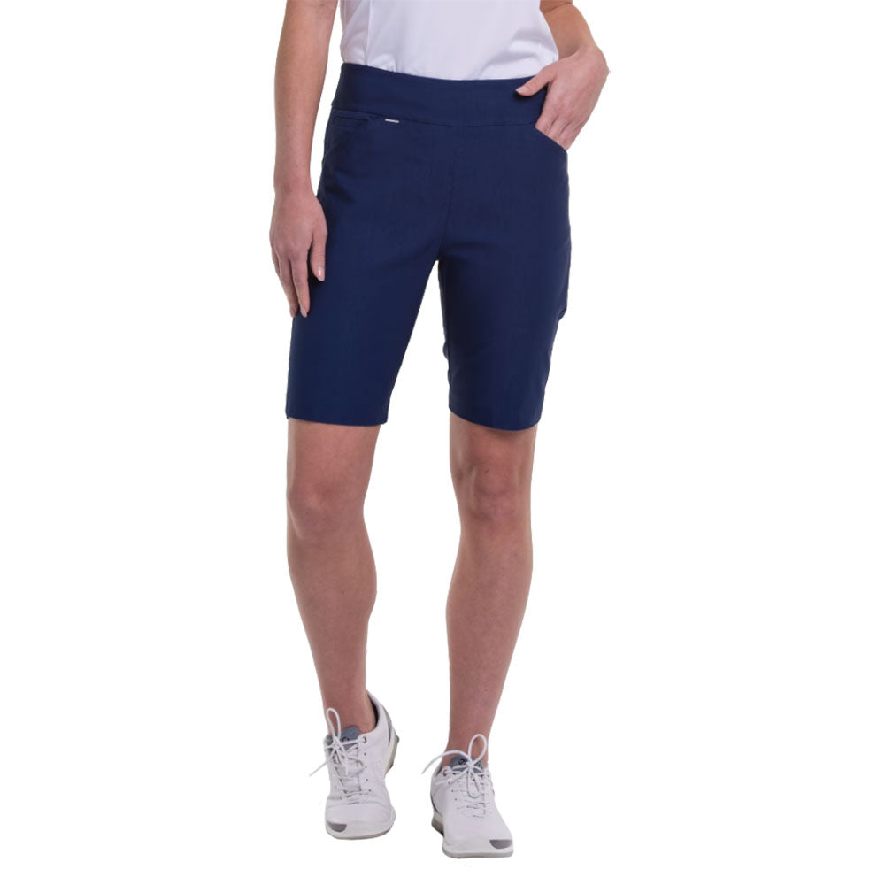 EP New York Women's Bi-Stretch Pull-On Golf Shorts - Comfortable & Flexible for Golf, Tennis & Casual Wear