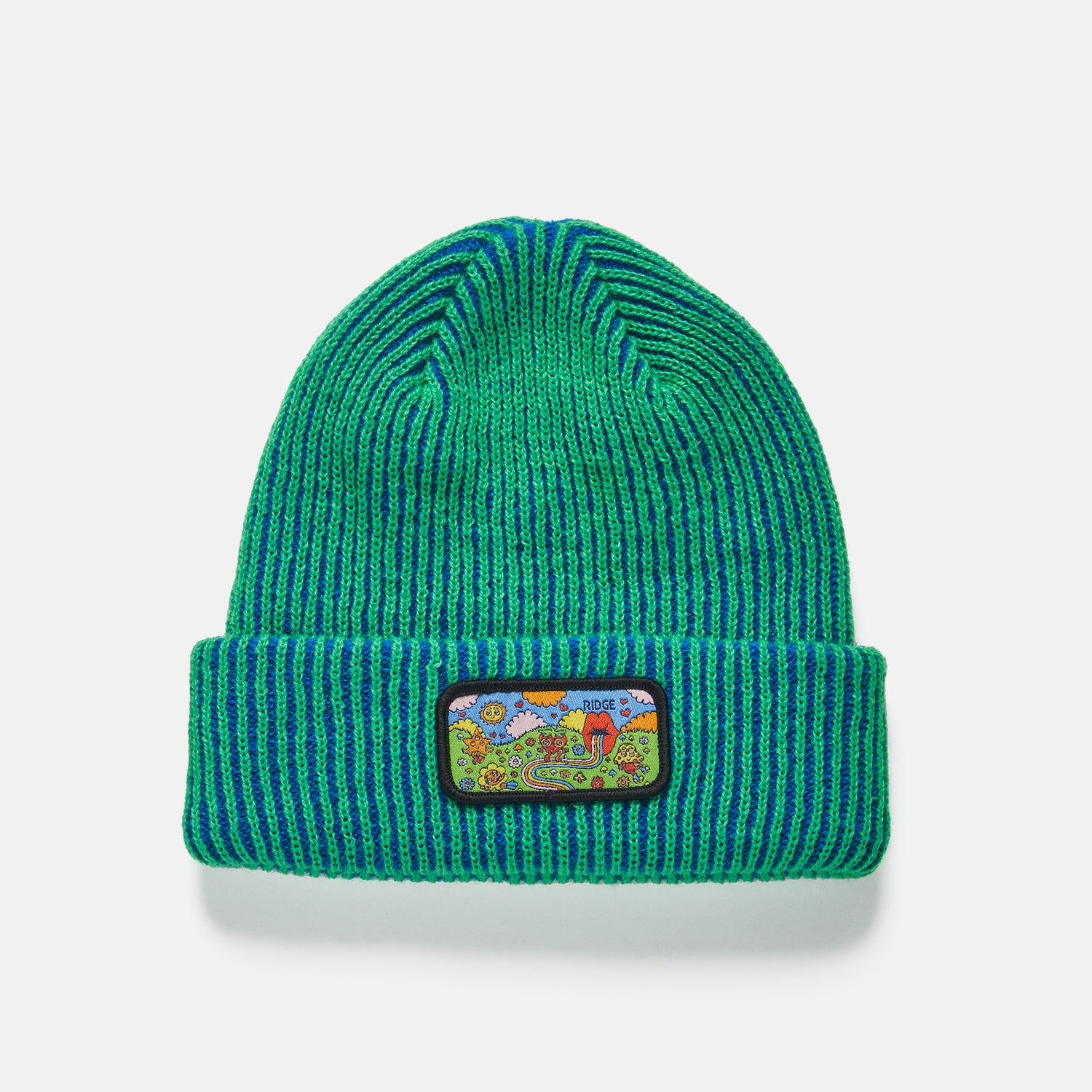 Classic Cuff Beanie by Claire Morales - Happy Daze Collection | Warm Winter Knit Hat for Women & Men | Perfect for Snowboarding, Skiing & Outdoor Activities