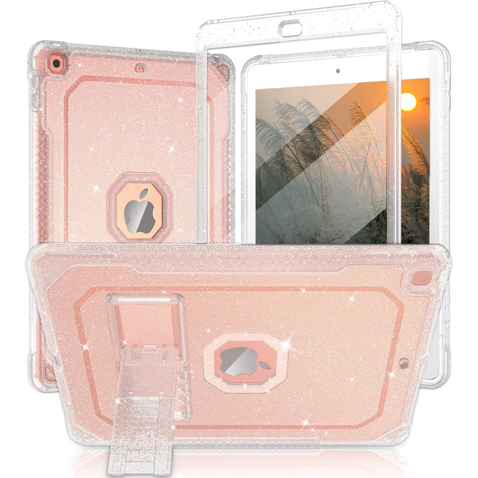 Clear Glitter iPad Air 2 Case & iPad 6th/5th Gen 9.7