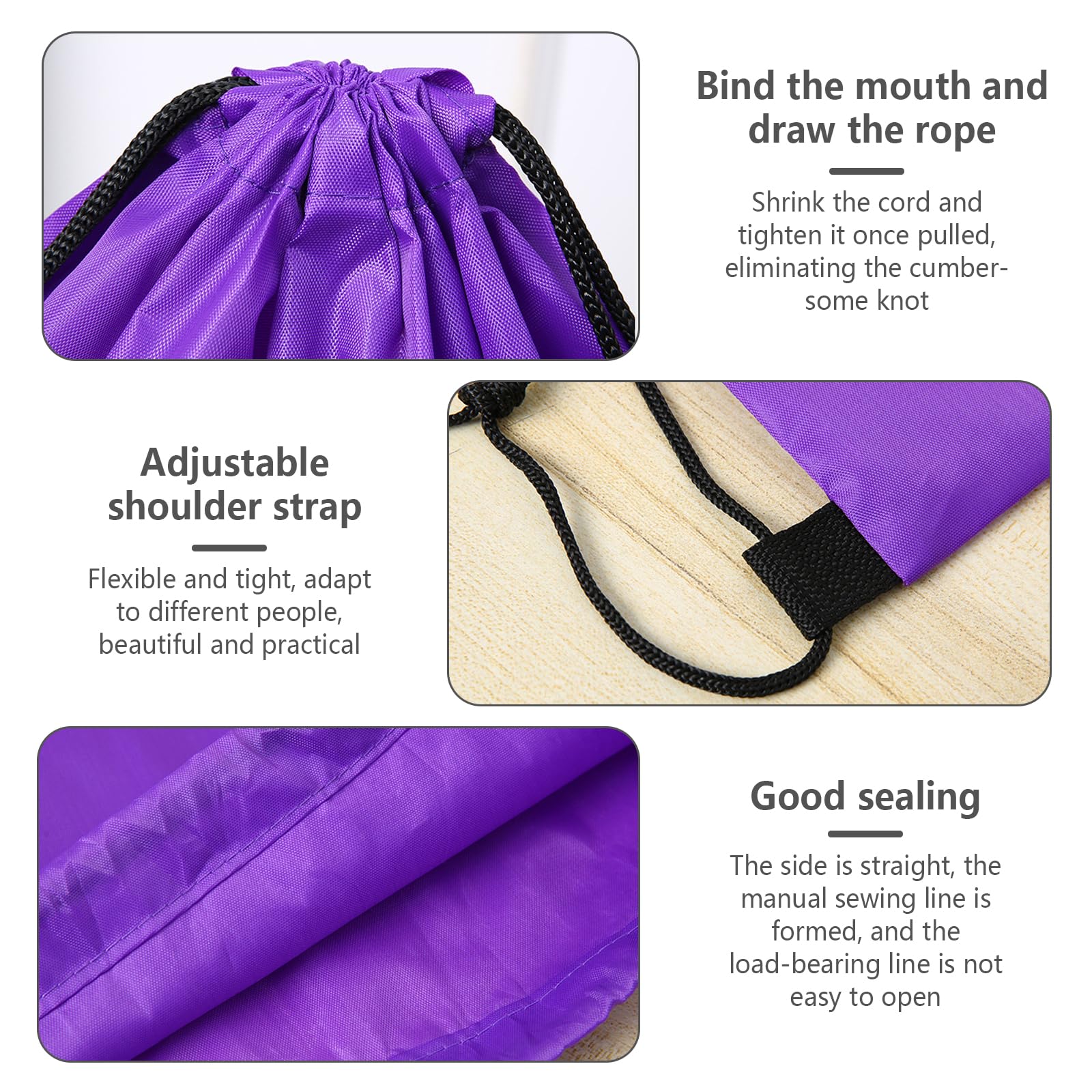 10 Pack Drawstring Backpacks - Bulk Cinch Tote Sports Bags for Gym, Travel & Storage | Durable Polyester String Backpack for Men Women Kids | Perfect for School, Beach, Shopping & Sports Events