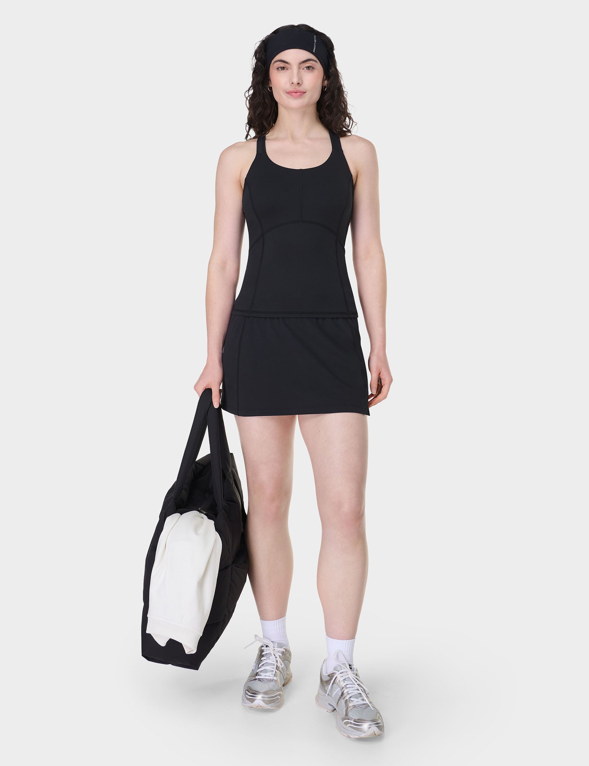All Day Skort - Black Women's Athletic Skirt Shorts for Running, Yoga & Casual Wear