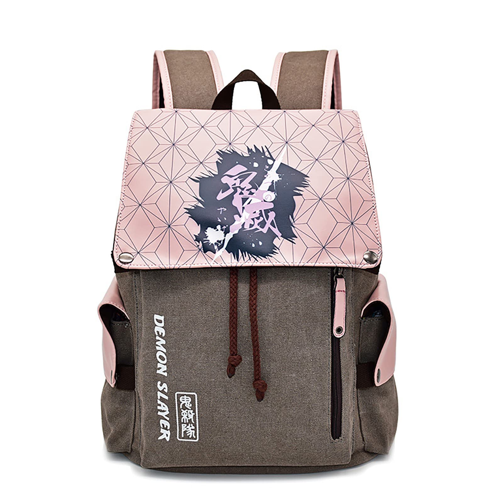 Anime Nezuko Backpack for School & Travel, Casual Drawstring Laptop Bag