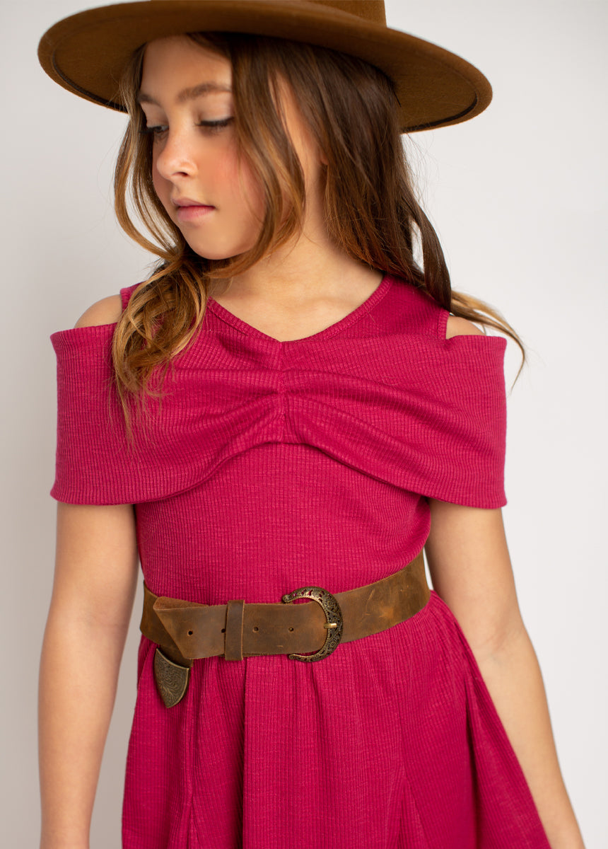 Medora Dress in Barberry - Elegant Floral Print Summer Dress for Women | Perfect for Weddings, Parties & Casual Outings