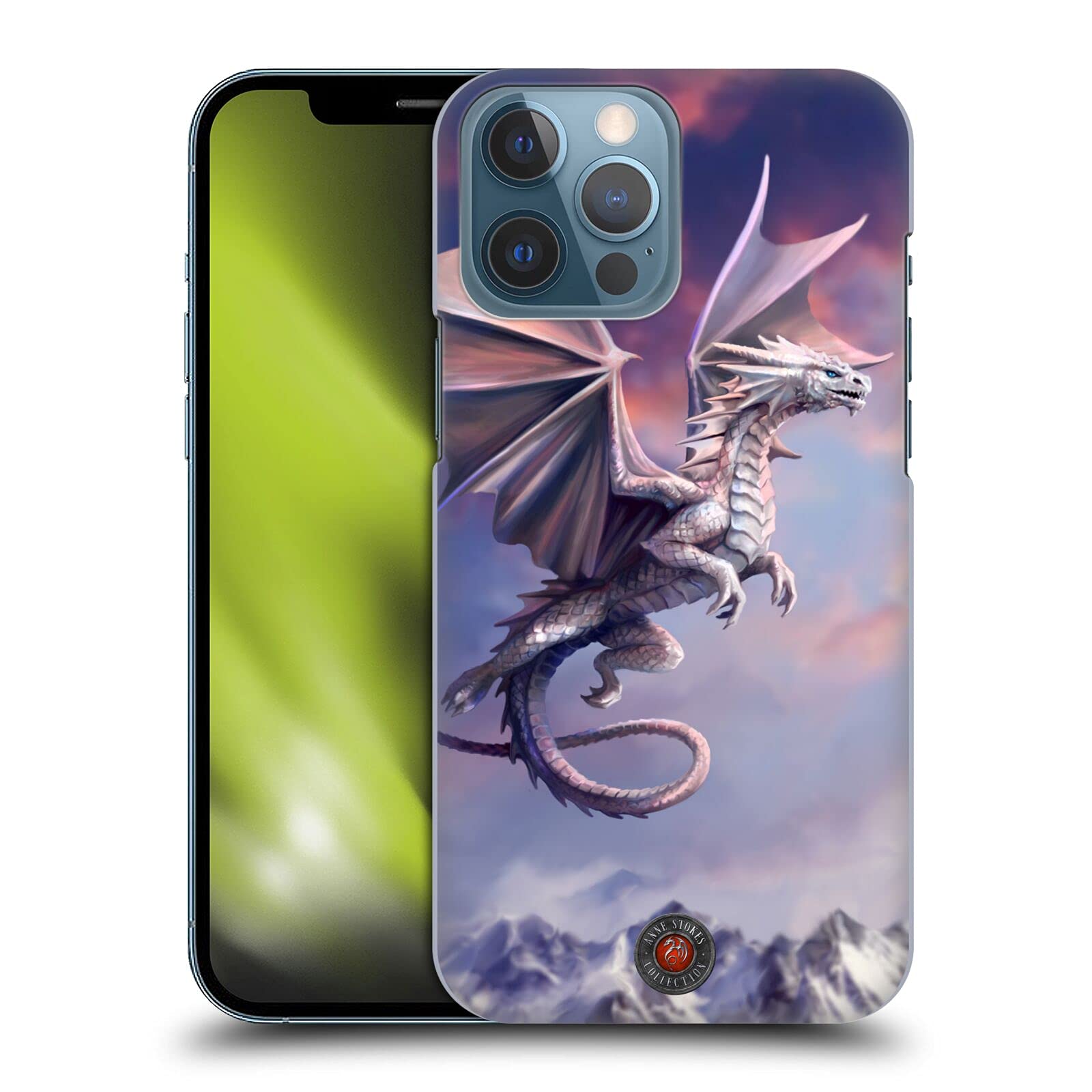 Anne Stokes Sky Queen Guardian Dragons iPhone 13 Pro Max Hard Case - Officially Licensed by Head Case Designs, Perfect for Fantasy Enthusiasts & Daily Protection