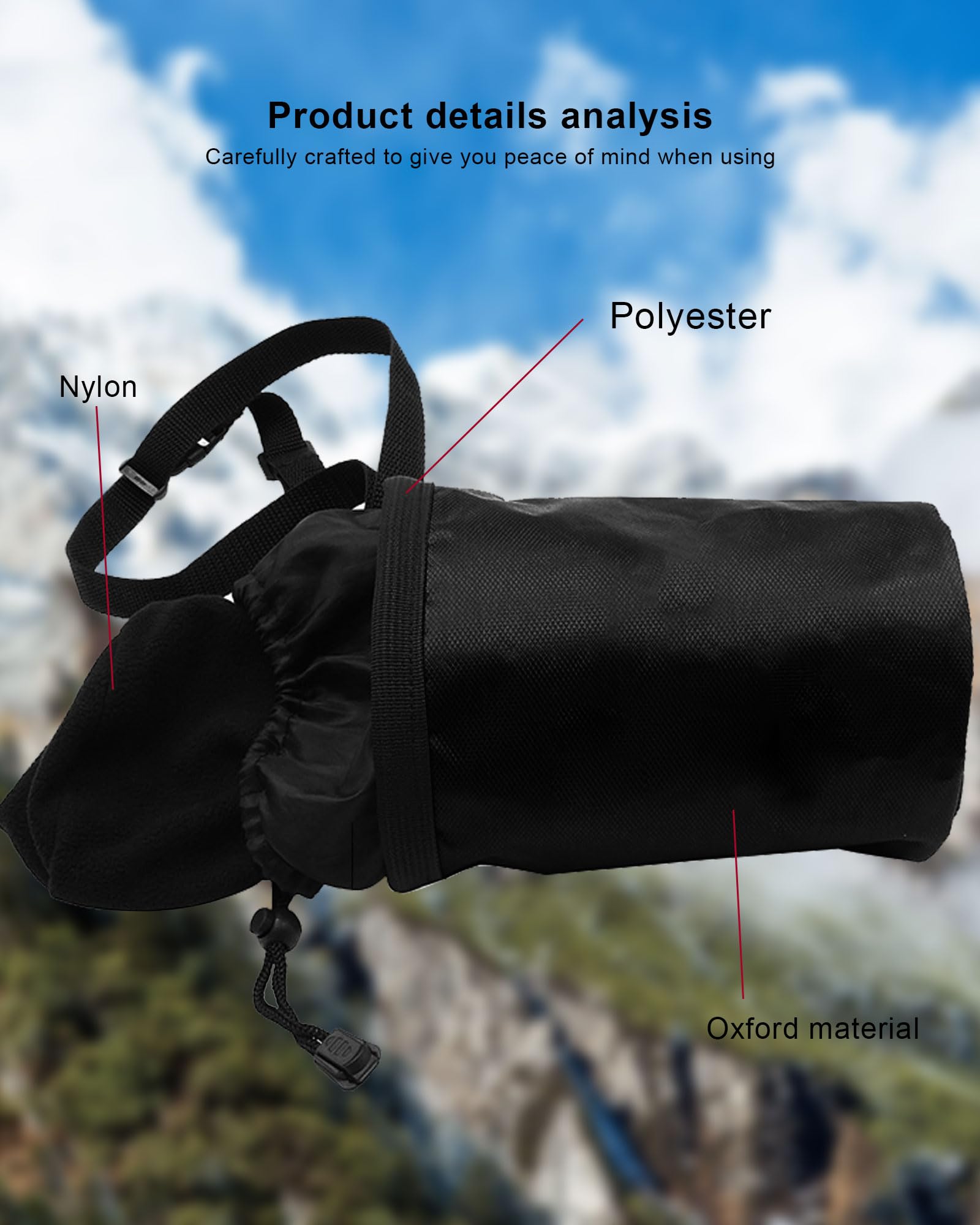 Premium Chalk Bag for Rock Climbing & Bouldering - Adjustable Drawstring Chalk Bucket for Gym, Weightlifting, Gymnastics & Crossfit - Ideal for Indoor & Outdoor Climbing Training