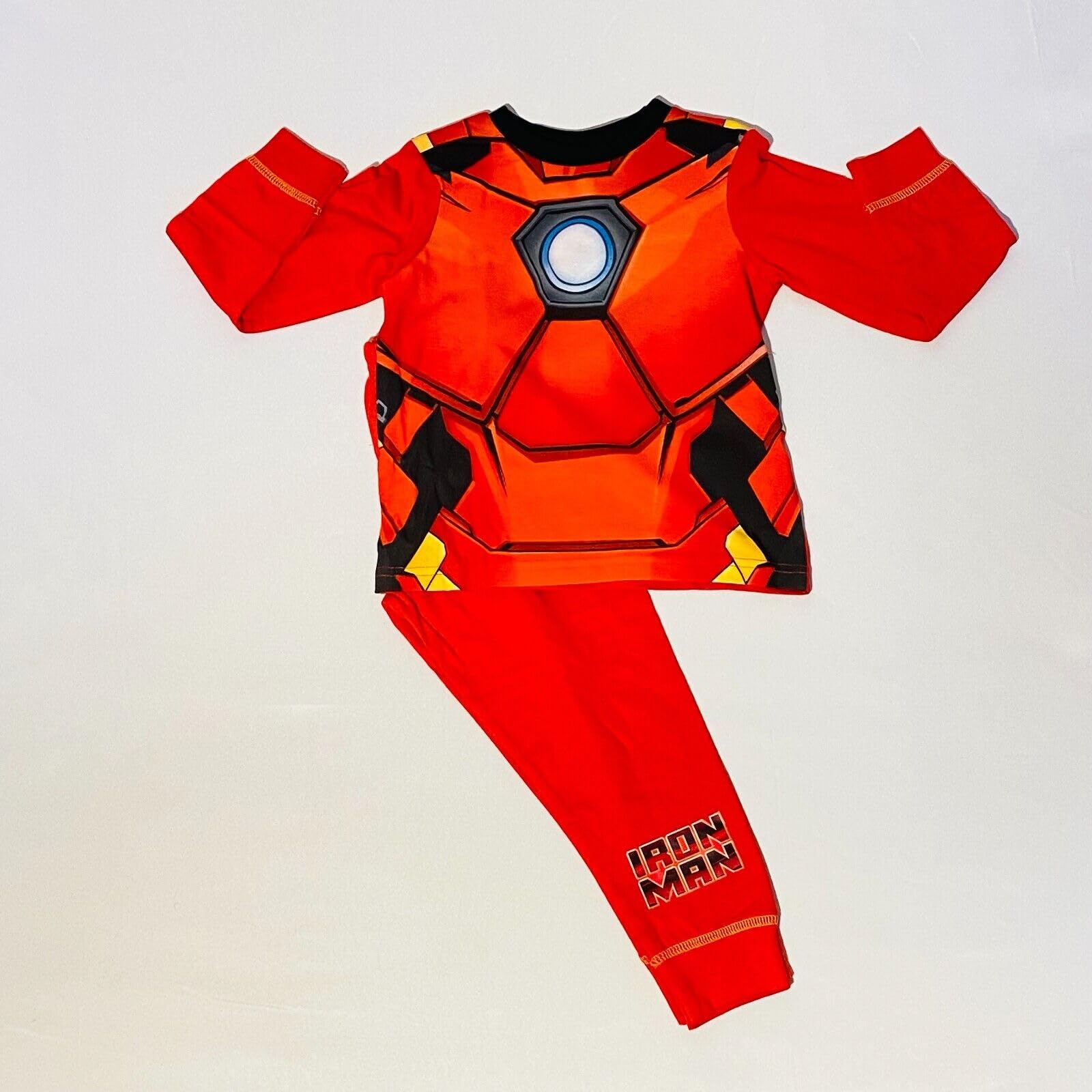 Marvel Iron Man Kids Pajama Set - Soft Cotton 2-Piece PJs for Boys Ages 2-8 Years | Superhero Sleepwear for Bedtime & Movie Nights