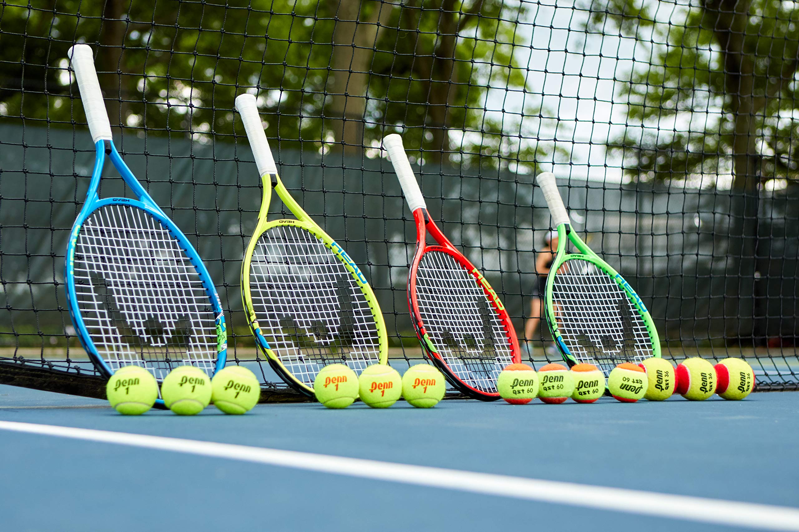 Penn QST 60 Tennis Balls - Youth Training Tennis Balls with Orange Dot for Beginners & Kids - 3 Ball Pack - Perfect for Practice, Lessons & Junior Tennis Courts