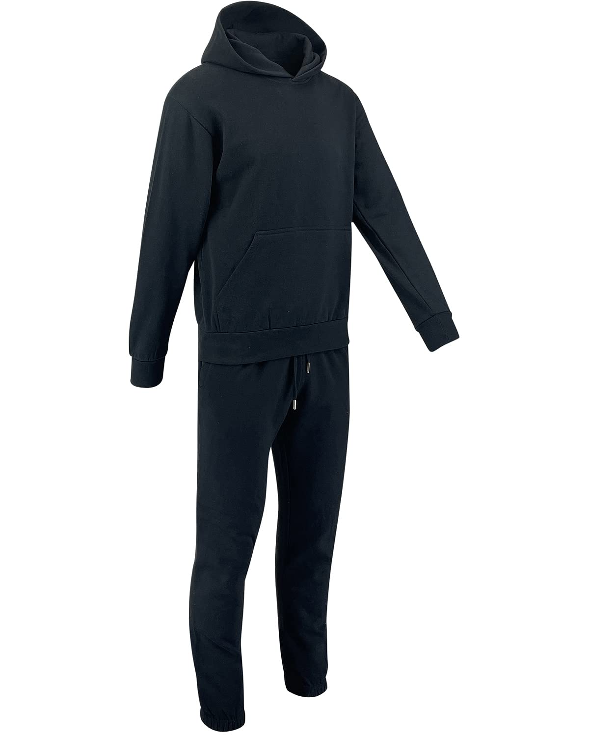 Men's Hoodie and Jogger Tracksuit Set - Blank Sweatshirt & Pants for Casual Wear, Gym, and Lounge