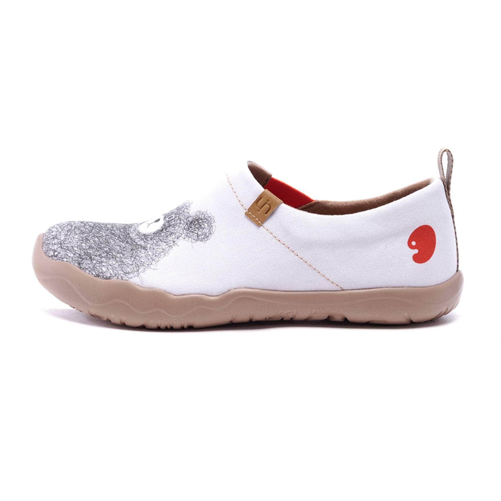 UIN Women's Slip On Sneakers - Comfortable Knit Loafers with Artistic Paint Design - Soft Casual Walking Shoes for Women | Perfect for Work, Travel & Everyday Wear