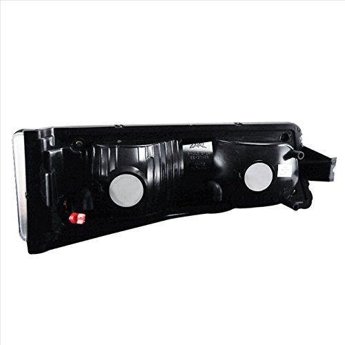 Chevy Silverado Black LED Parking Lights - Pair (Driver Left & Passenger Right) | Bumper Replacement Lights for Improved Visibility & Safety | Perfect for Night Driving, Off-Roading & Parking Assistance