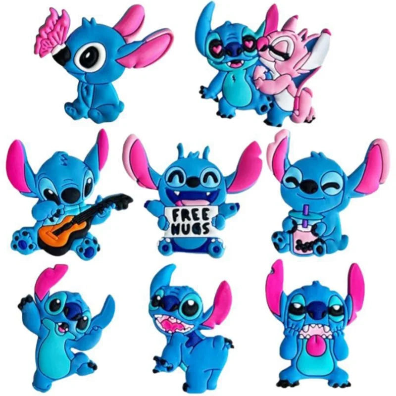 Cute Stitch Shoe Charms for Clogs & Sandals - Adorable Shoe Decor Pins for Kids & Women - Perfect Gift for Disney Fans & Shoe Lovers (Great for Parties, Gifts & DIY Shoe Customization)