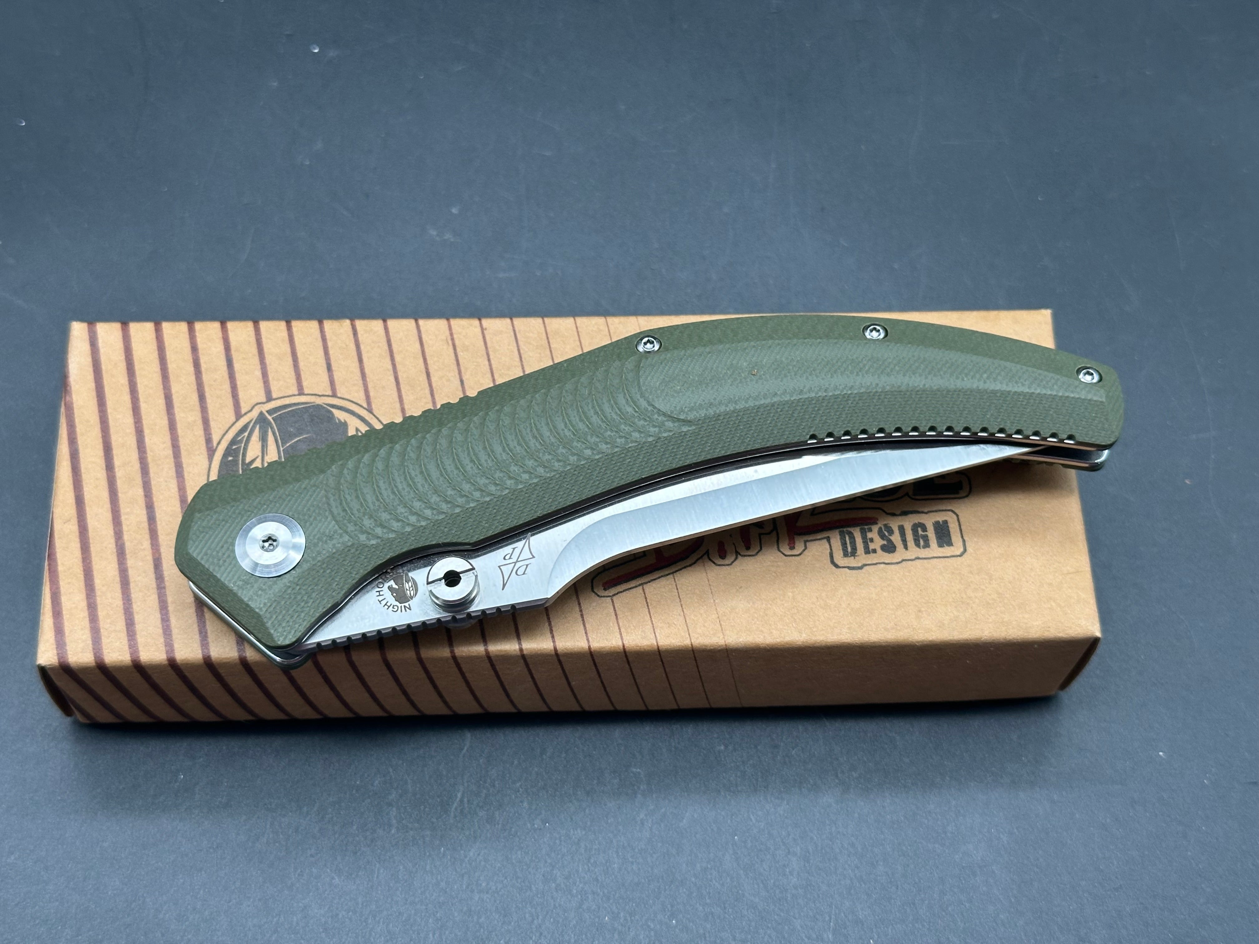B’yond EDC Night Horse Green G10 Pocket Knife - Tactical Folding Knife for Outdoor, Camping & Everyday Carry | Perfect for Hiking, Survival & Utility Tasks