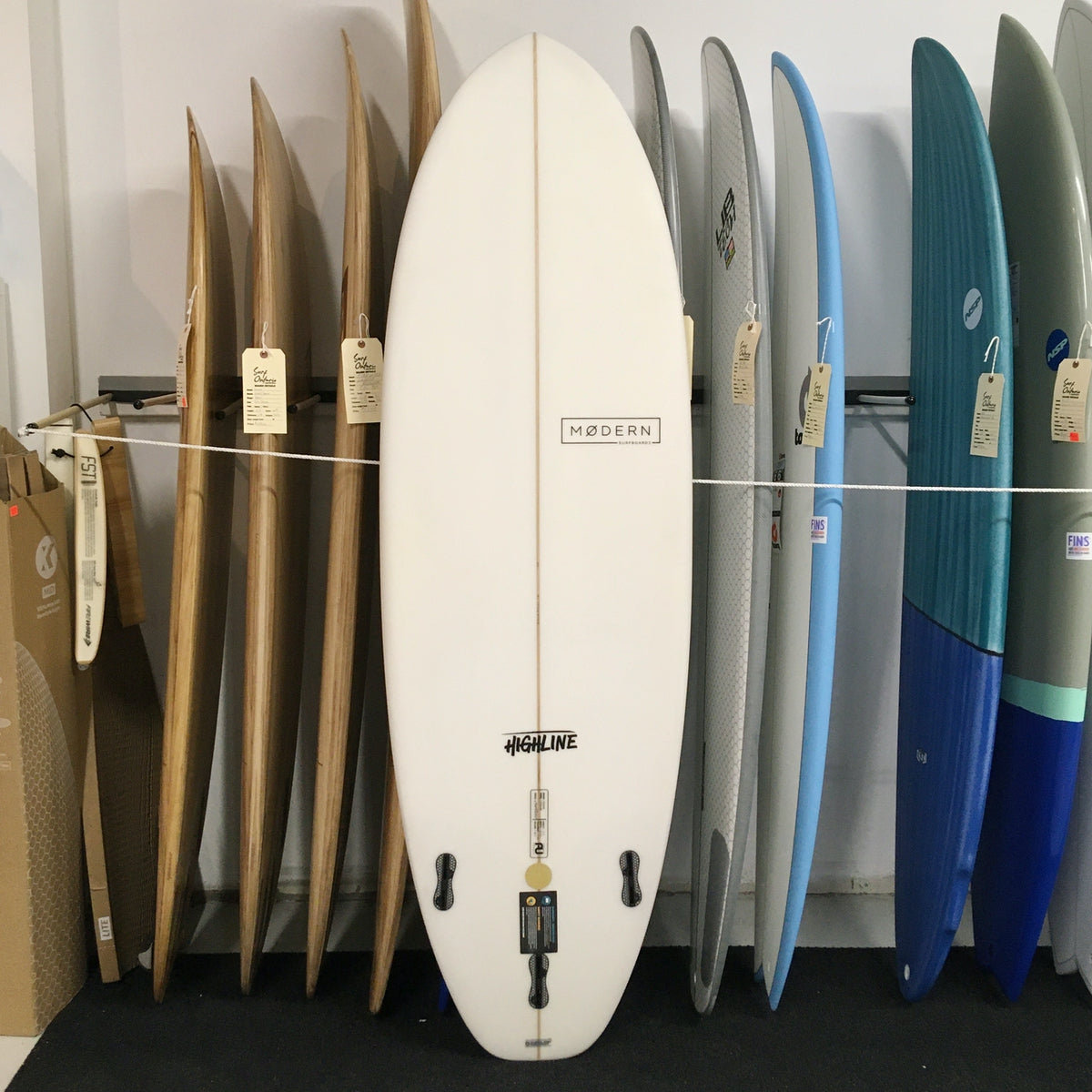 Modern Highline 6'4 PU Clear Surfboard - Premium Performance Surfboard for All Skill Levels | Perfect for Beach Waves, Coastal Surfing & Water Sports