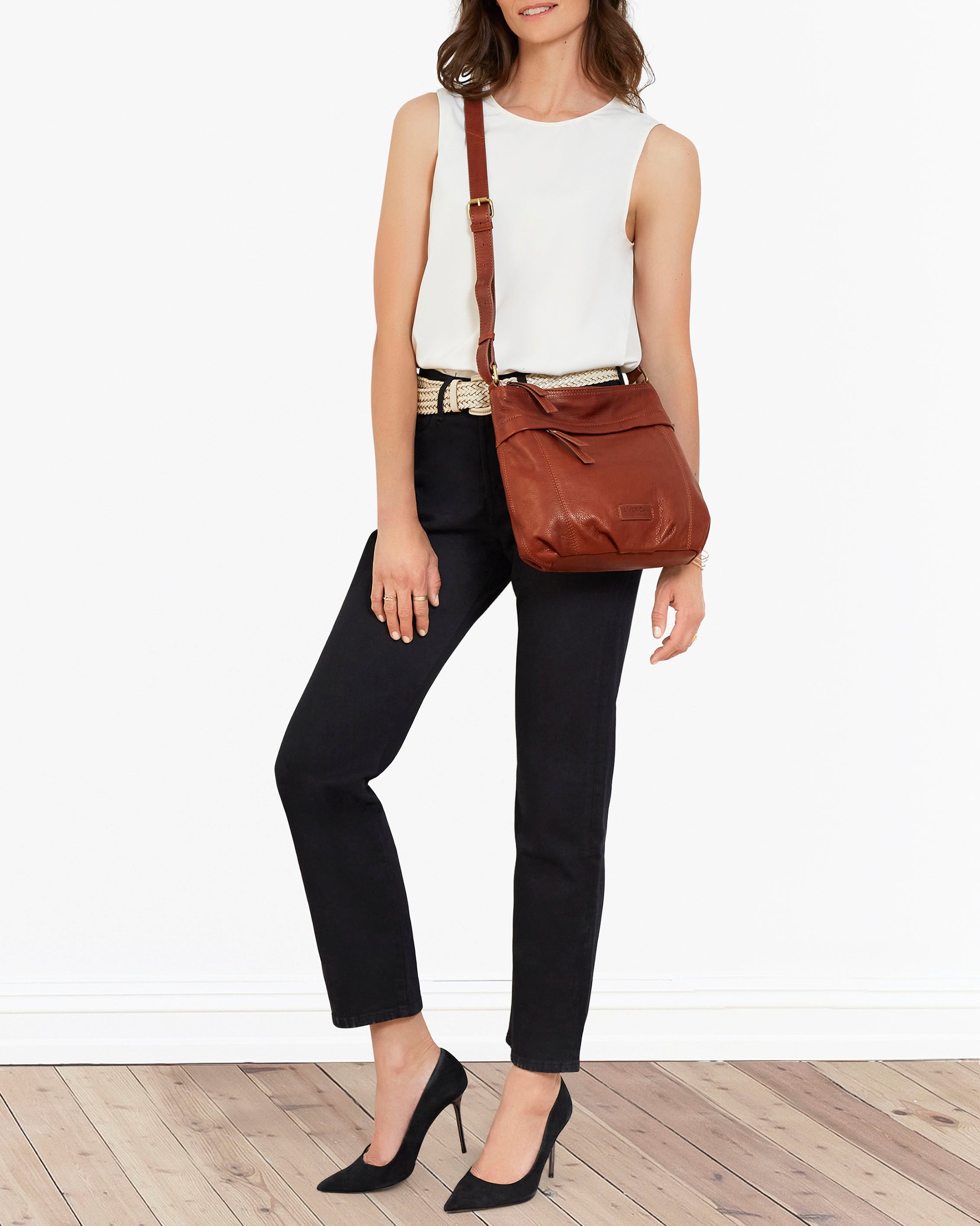 Acorn Double Entry Crossbody Bag for Women - Stylish & Secure Shoulder Purse - Perfect for Travel, Shopping, and Everyday Use