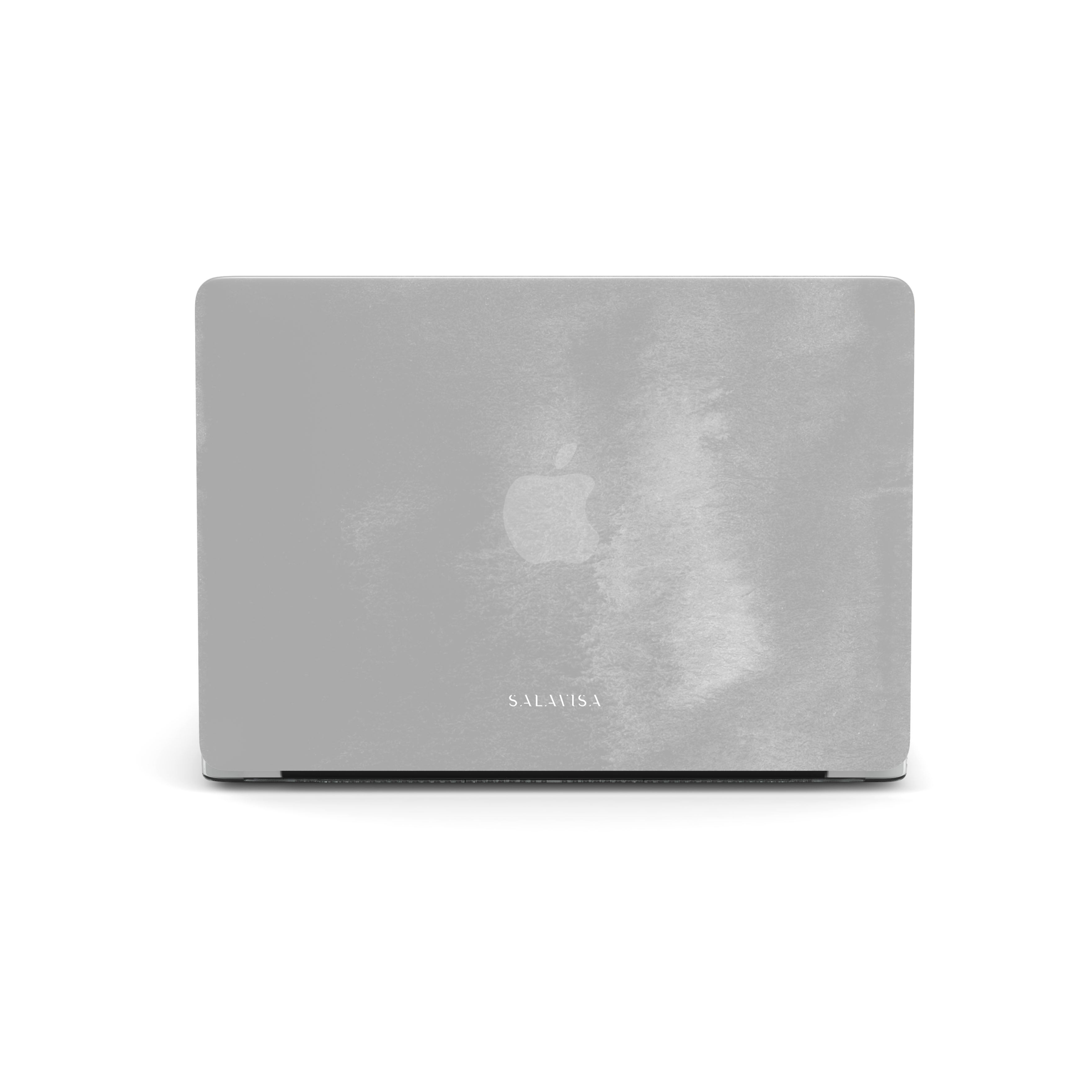 Light Grey Watercolor MacBook Case - Stylish Protective Cover for MacBook Air & Pro - Perfect for Work, Travel & Everyday Use