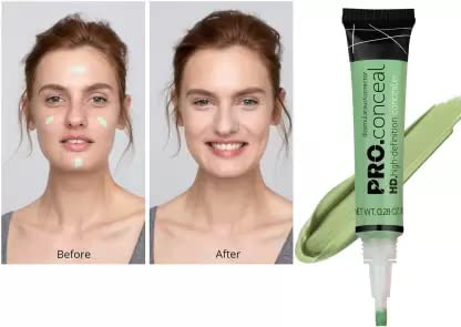 Green Color Corrector Pro Concealer for Women - Dark Circles & Redness Coverage - Perfect for Everyday Makeup & Professional Use