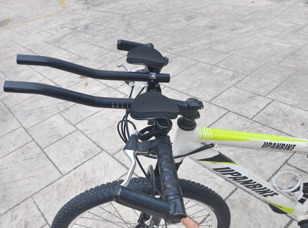 UPANBIKE 31.8mm Bike Rest Handlebar TT Aero Bar - Lightweight Triathlon & Road Bike Handlebar for Cycling, Mountain Bikes - Perfect for Racing, Training & Long Distance Rides
